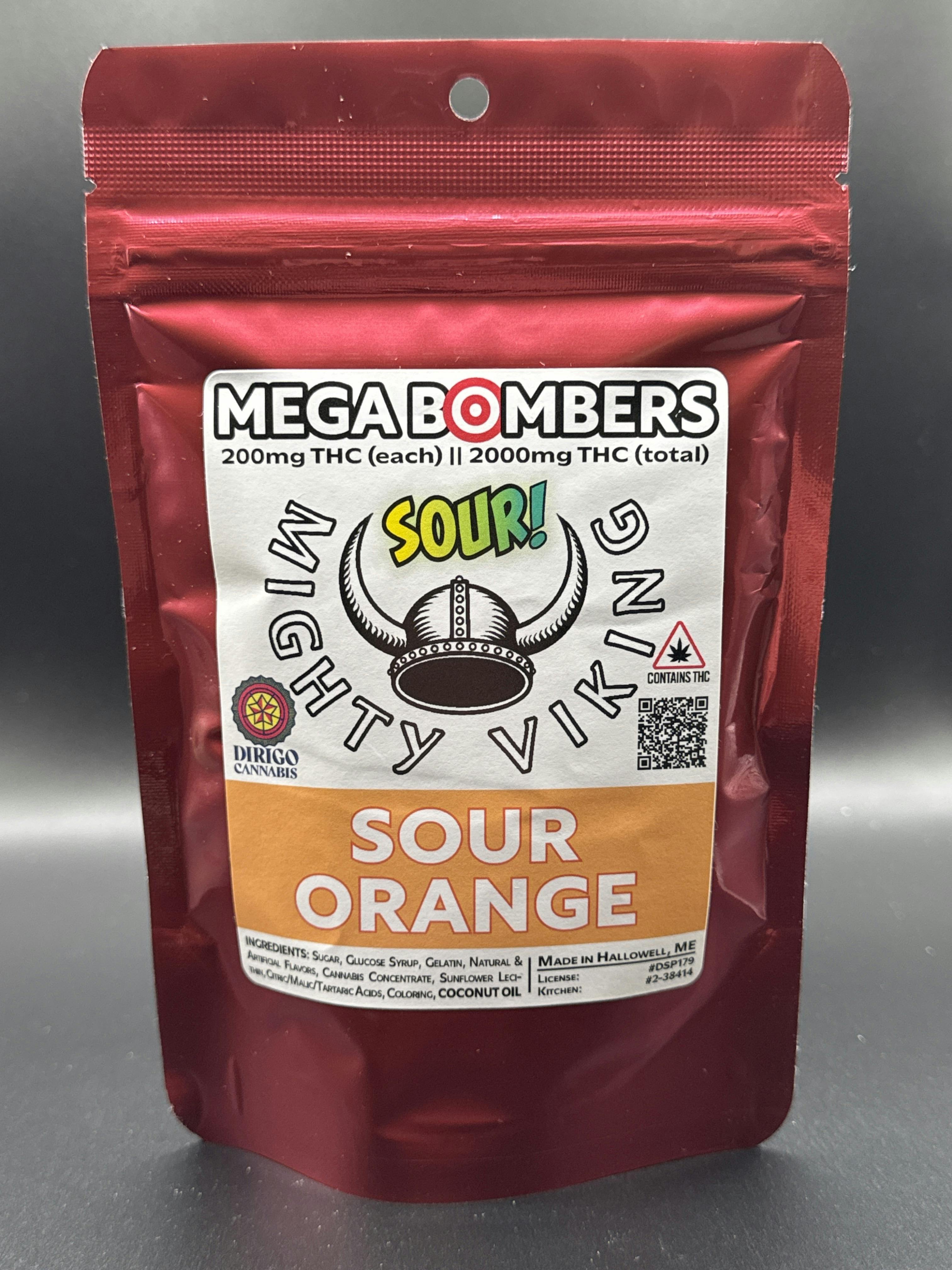 Sour Orange - 2000mg Mega Bombers by Mighty Viking Gummies