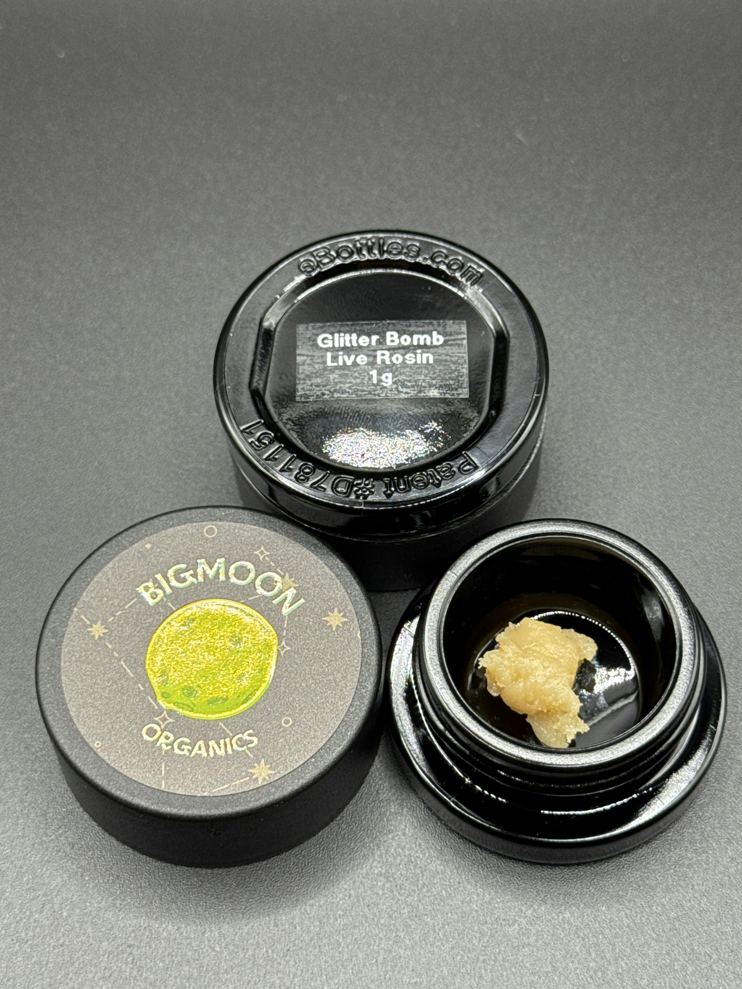 Glitter Bomb - 1g Live Hash Rosin by Big Moon Organics