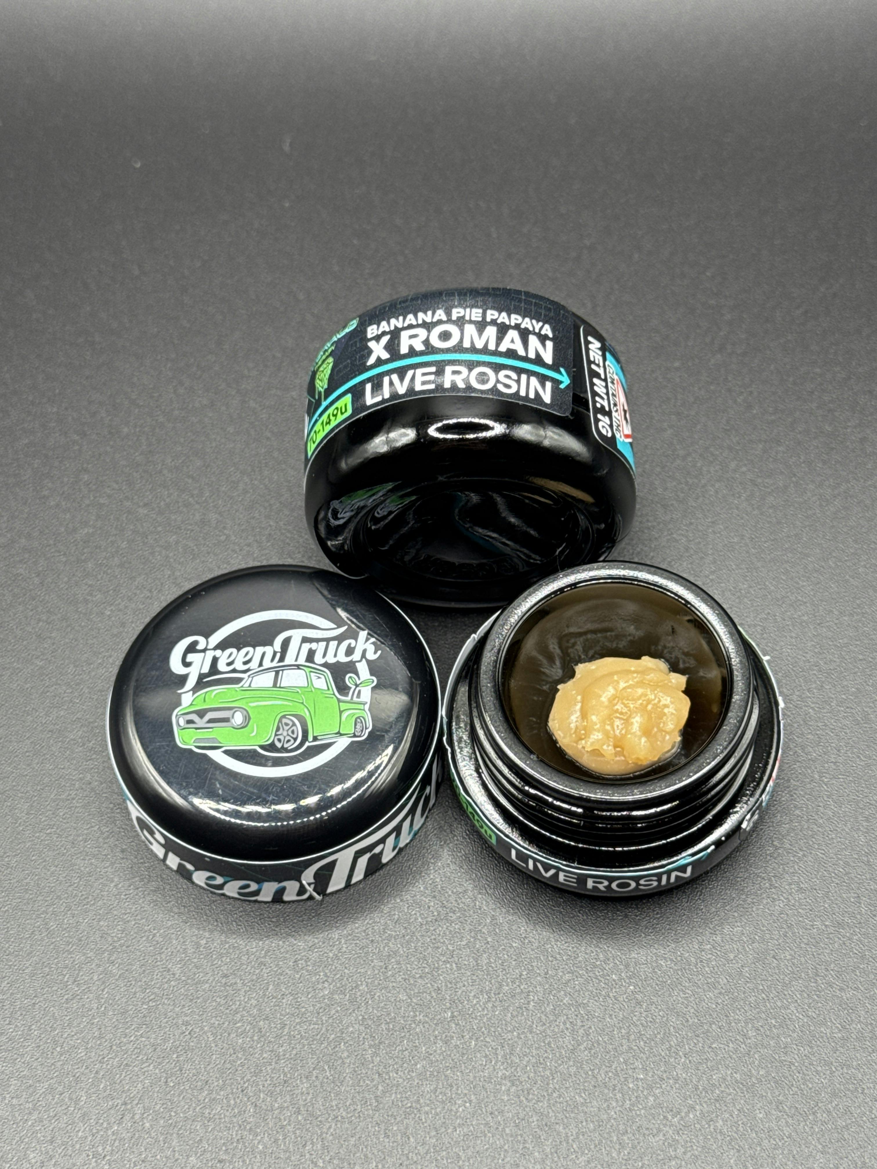 Banana Pie Papaya x Roman - 1g Live Hash Rosin 70-149u by Green Truck