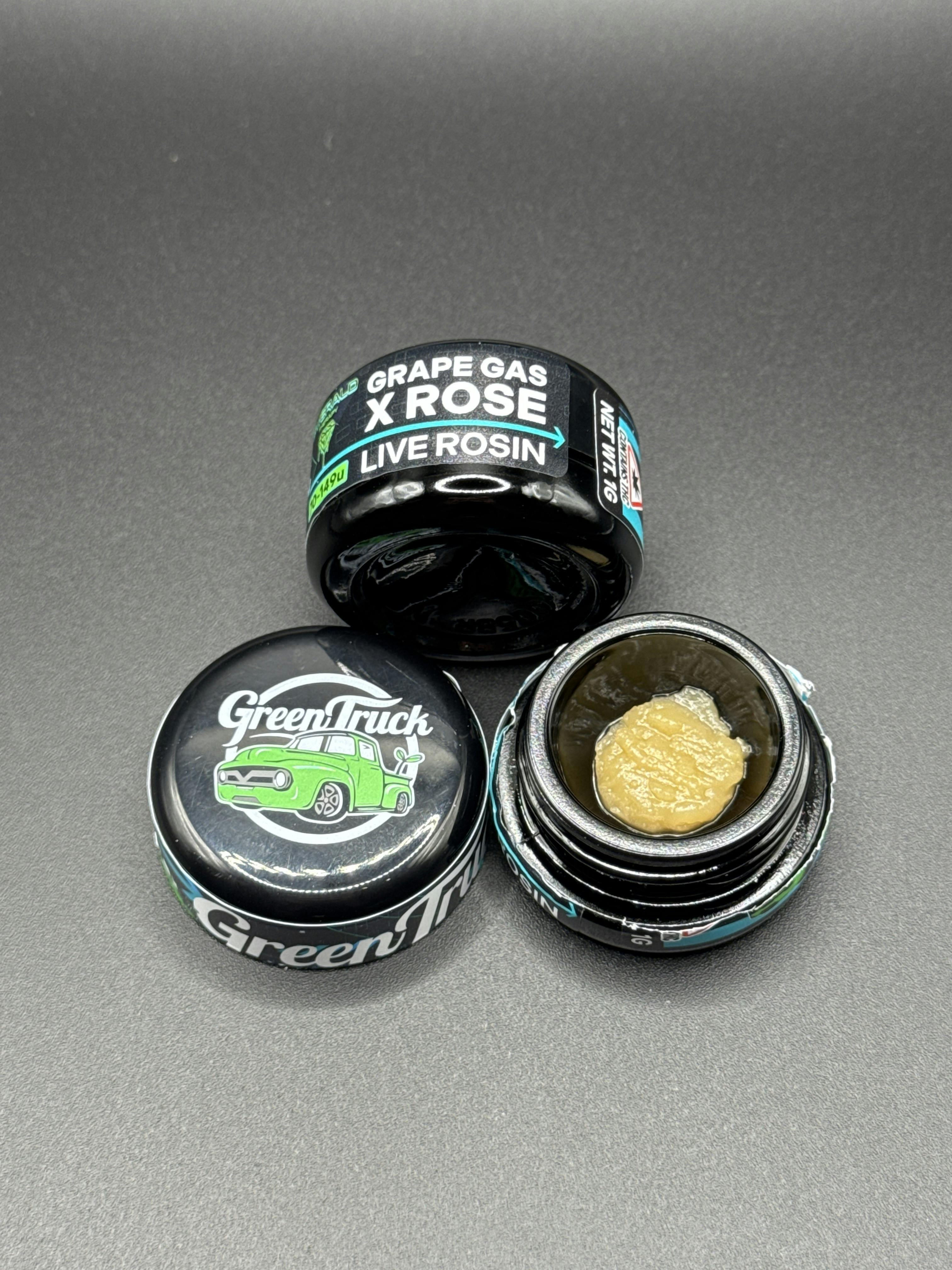 Grape Gas x Rose - 1g Live Hash Rosin 70-149u by Green Truck