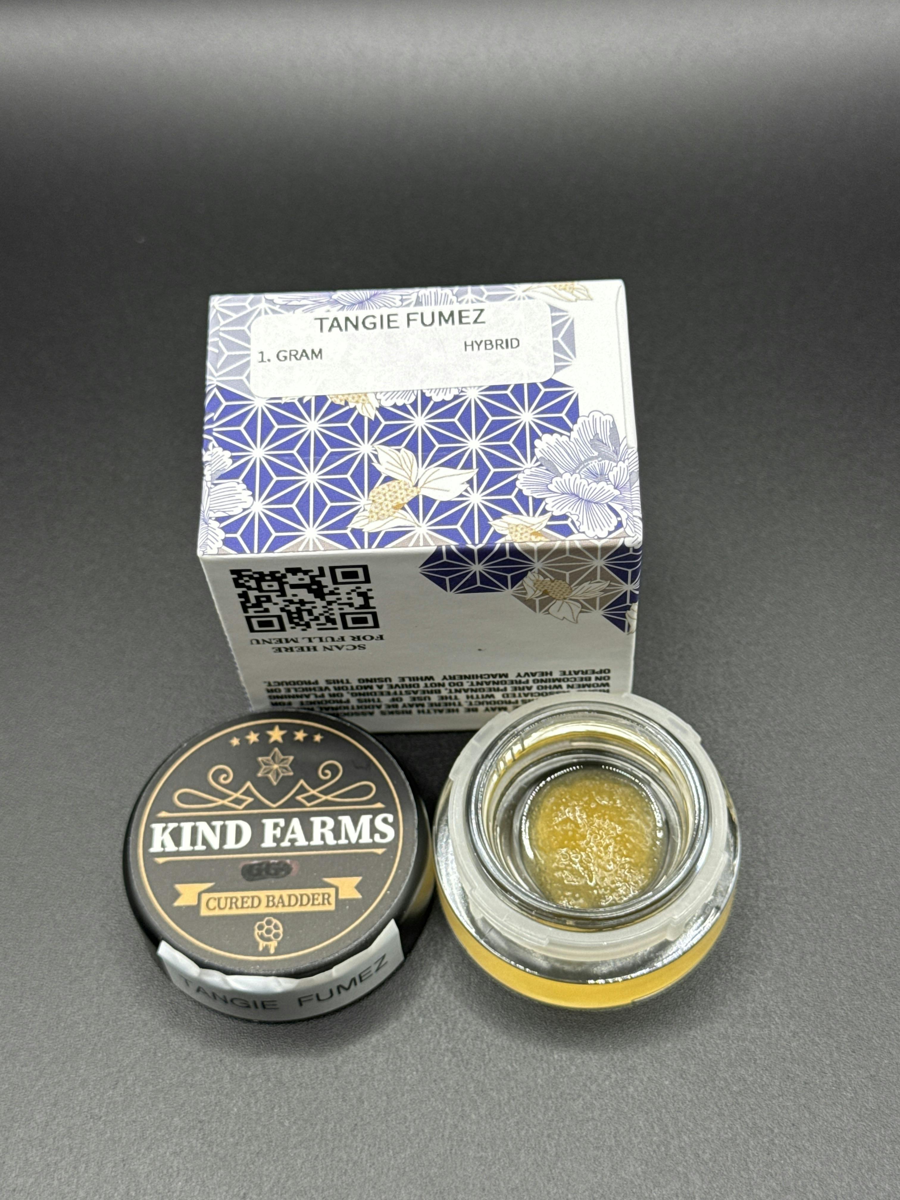 Tangie Fumez - Cured Badder 1g by Kind Farms Reserve