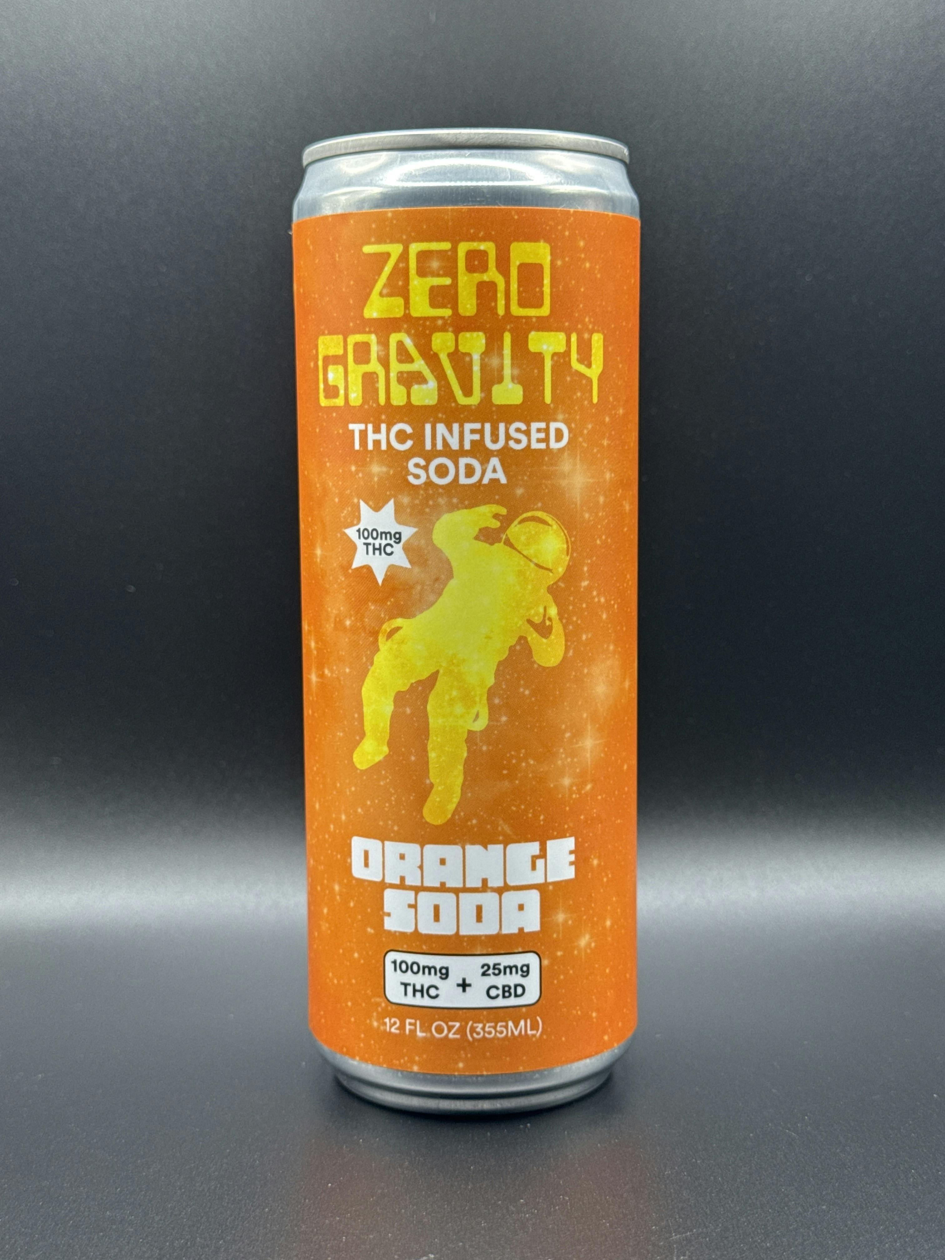 Orange Soda - 100mg THC 25mg CBD Drink by Zero Gravity Cannabis