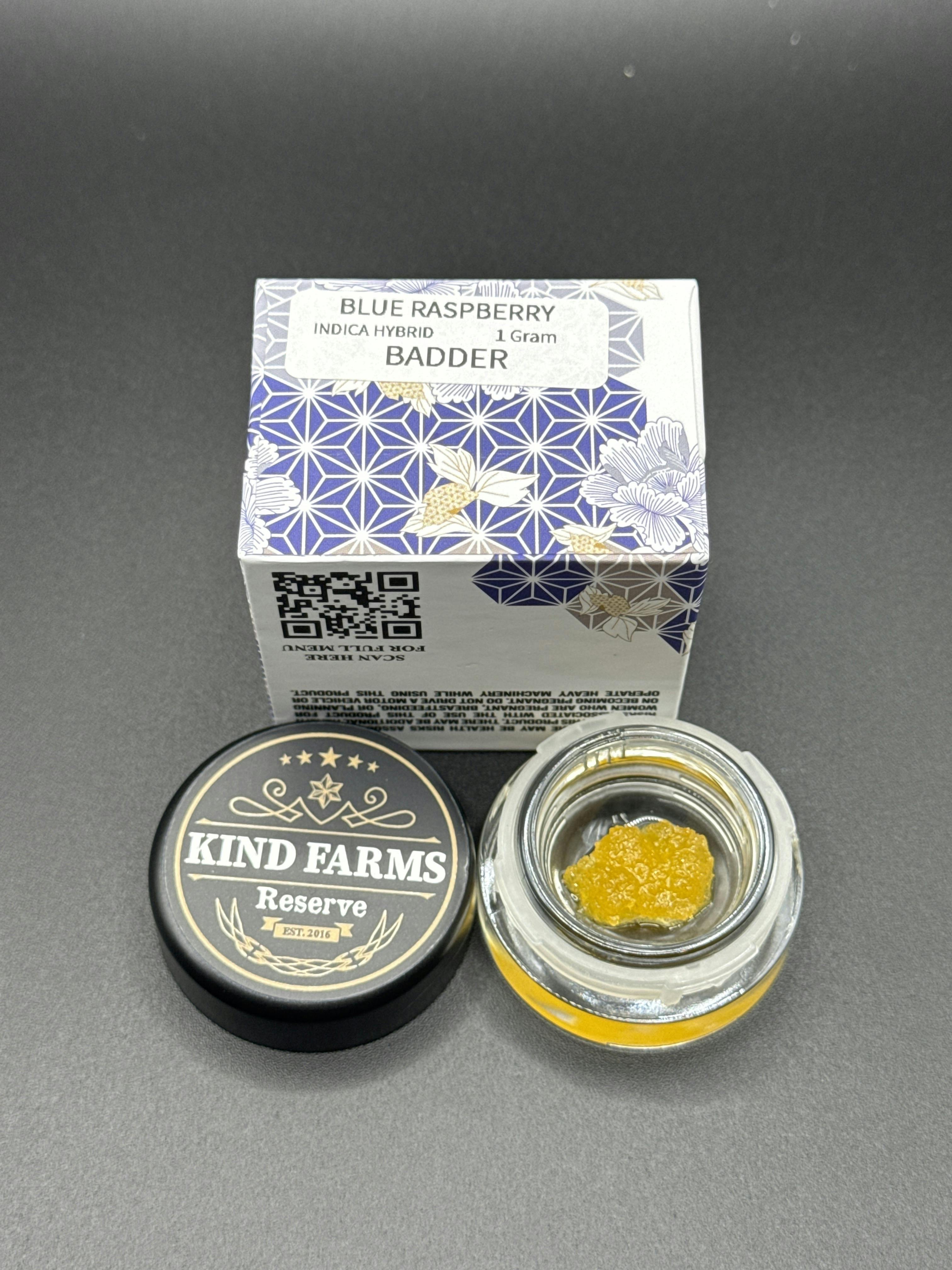 Blue Raspberry - Cured Badder 1g by Kind Farms Reserve