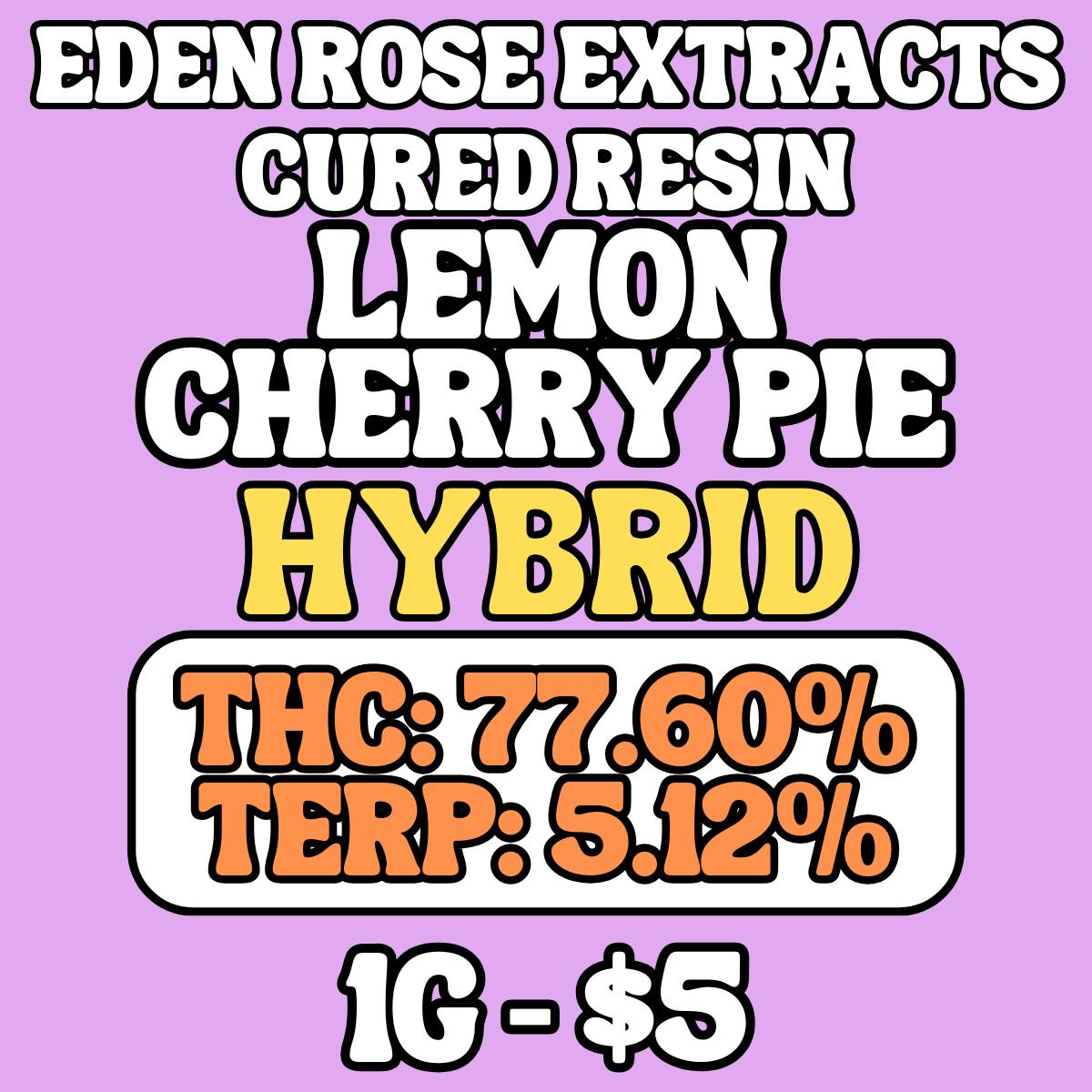 1g Cured Resin Dabs - Lemon Cherry Pie - Hybrid