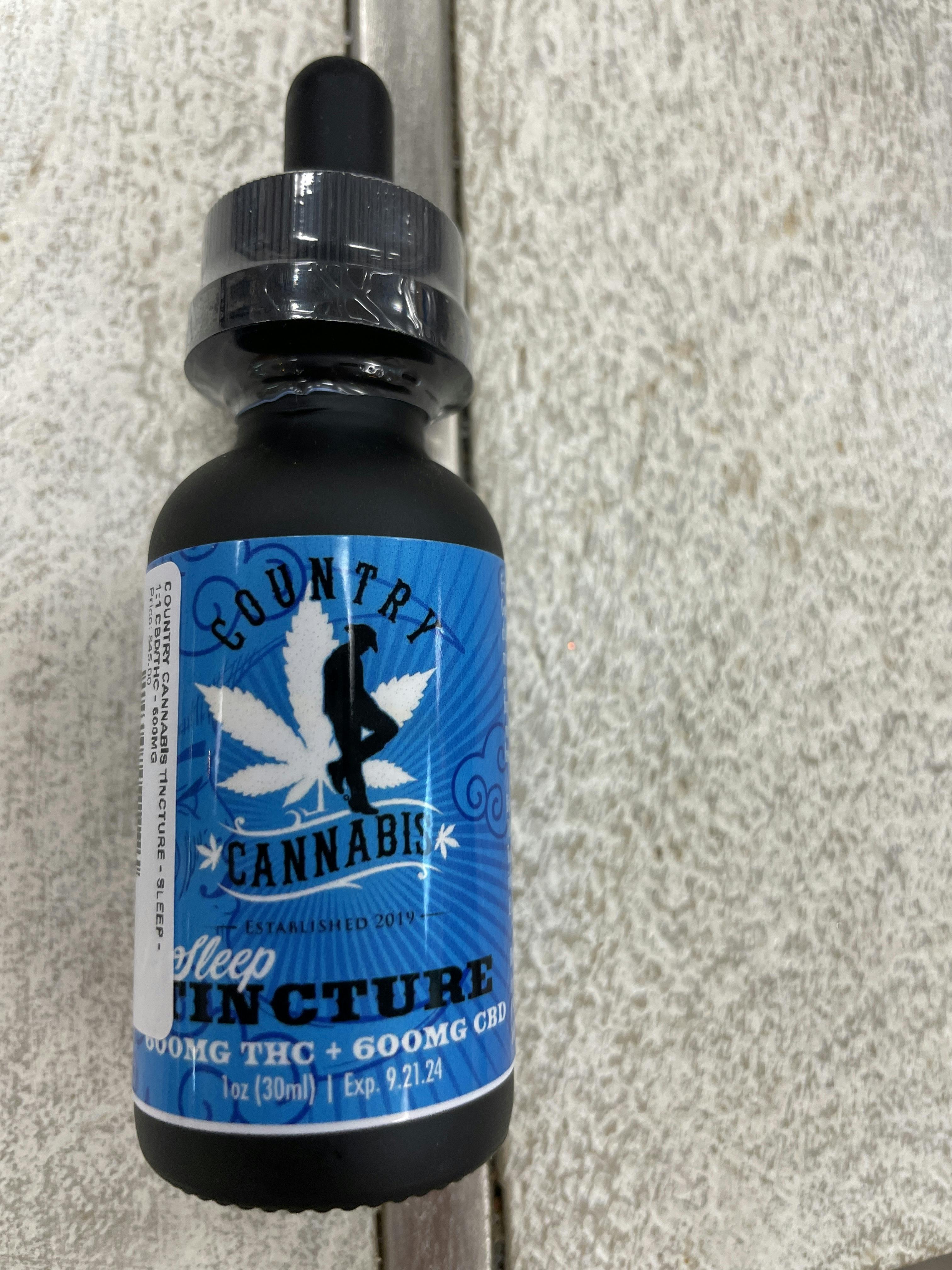 Sleep Tincture | 30ML | (500MG THC + 600MG CBD) | 1:1 | Sugar-Free