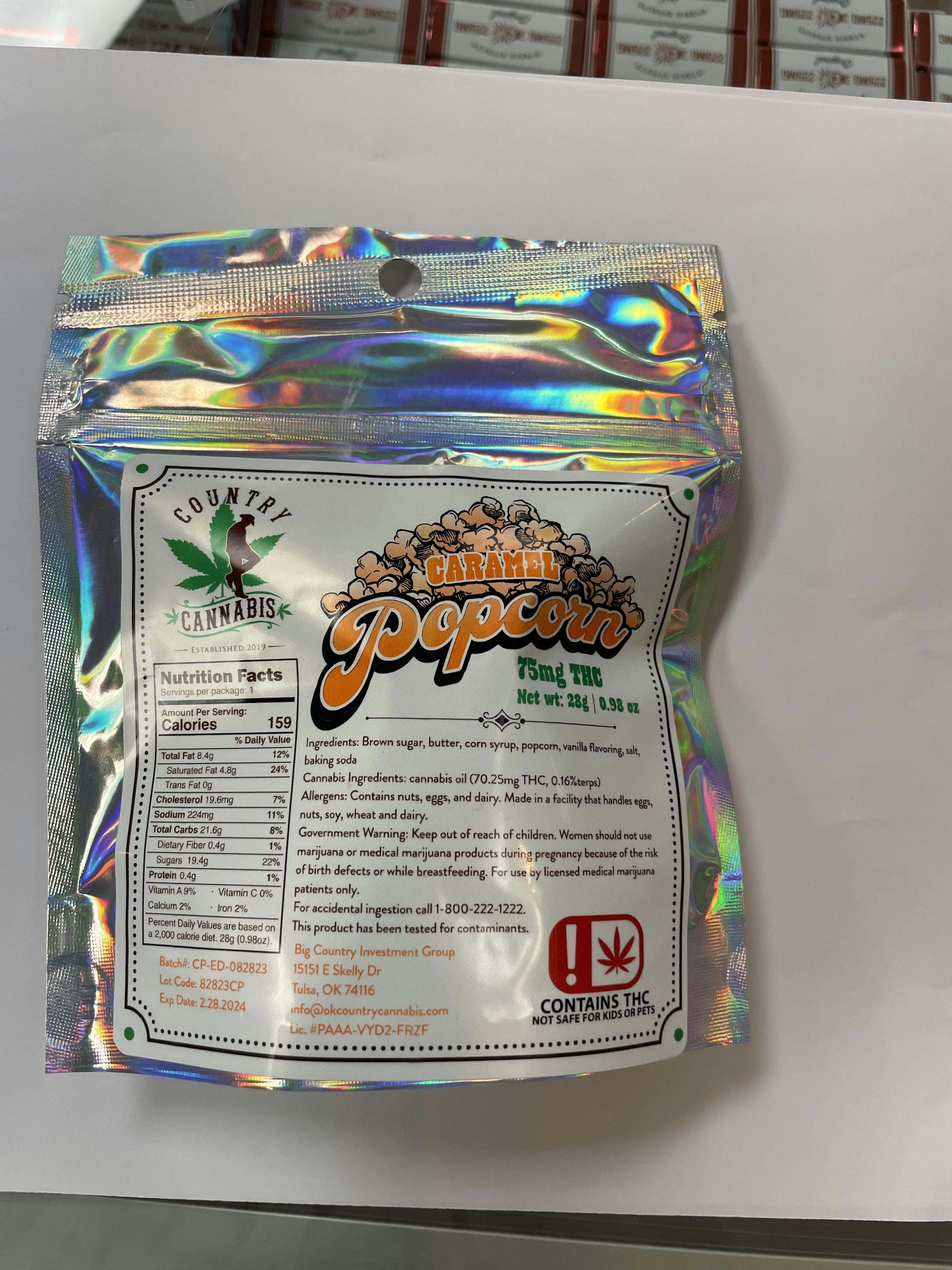Country Cannabis - Caramel Popcorn - 28g