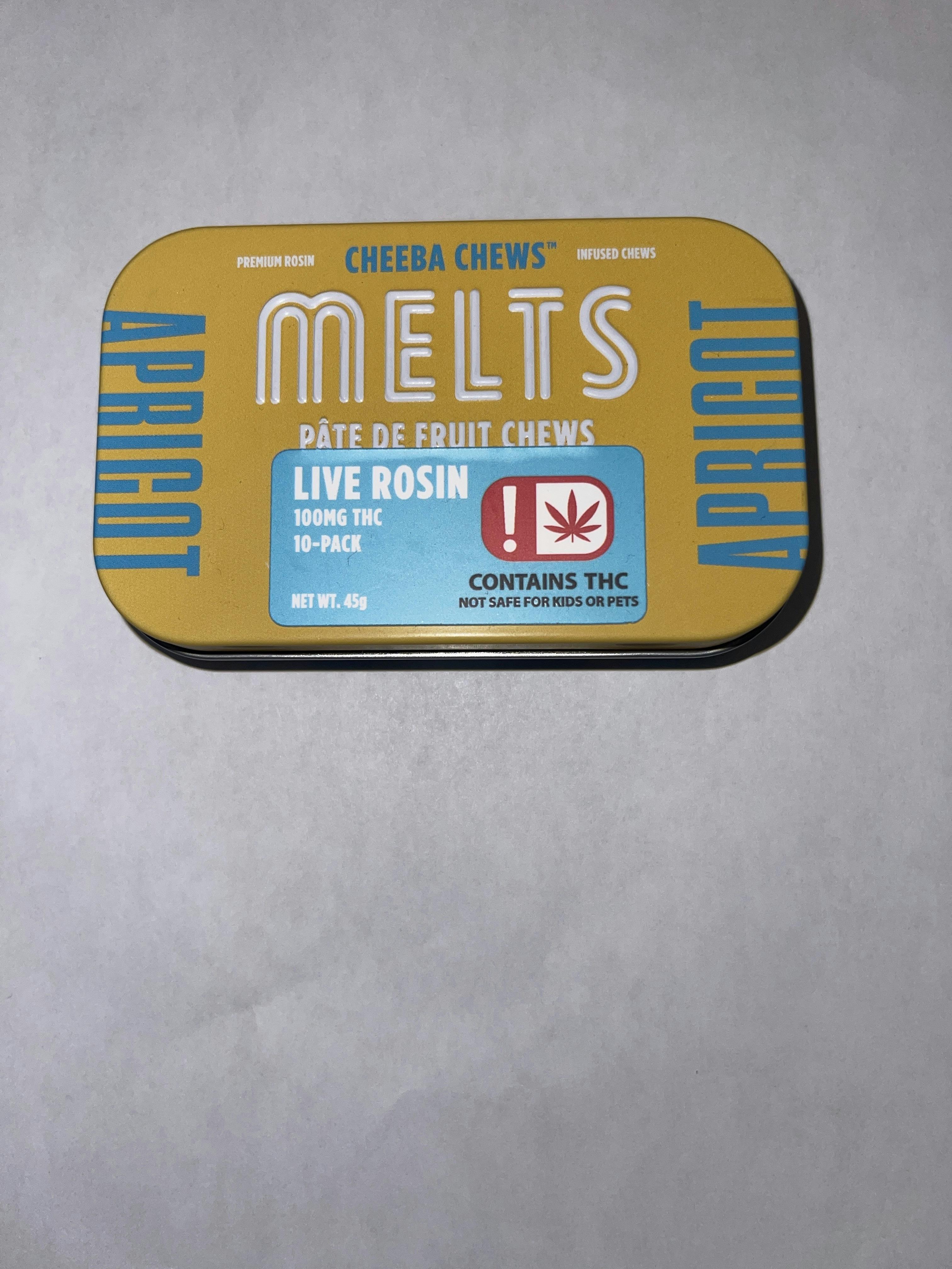 Cheeba Chews - 100mg live rosin melt - apricot