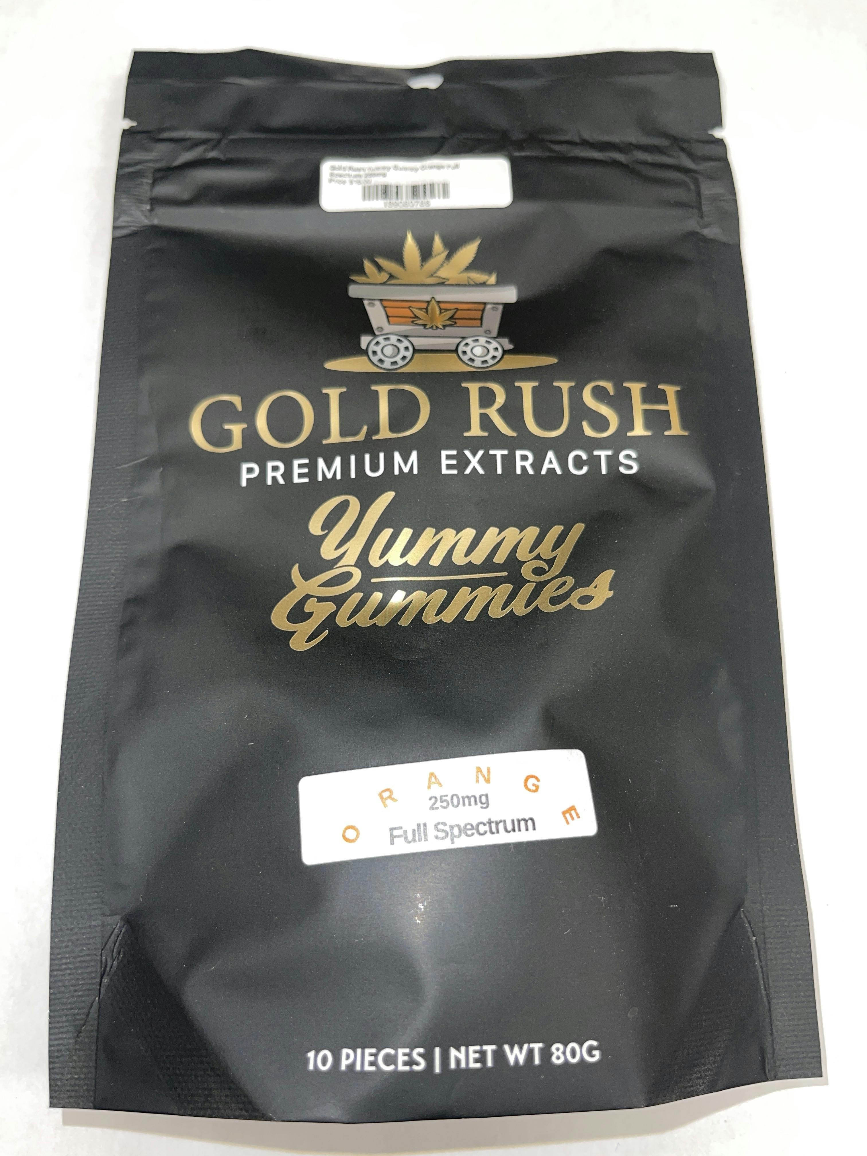 Gold Rush Yummy Gummy Orange Full Spectrum 250mg