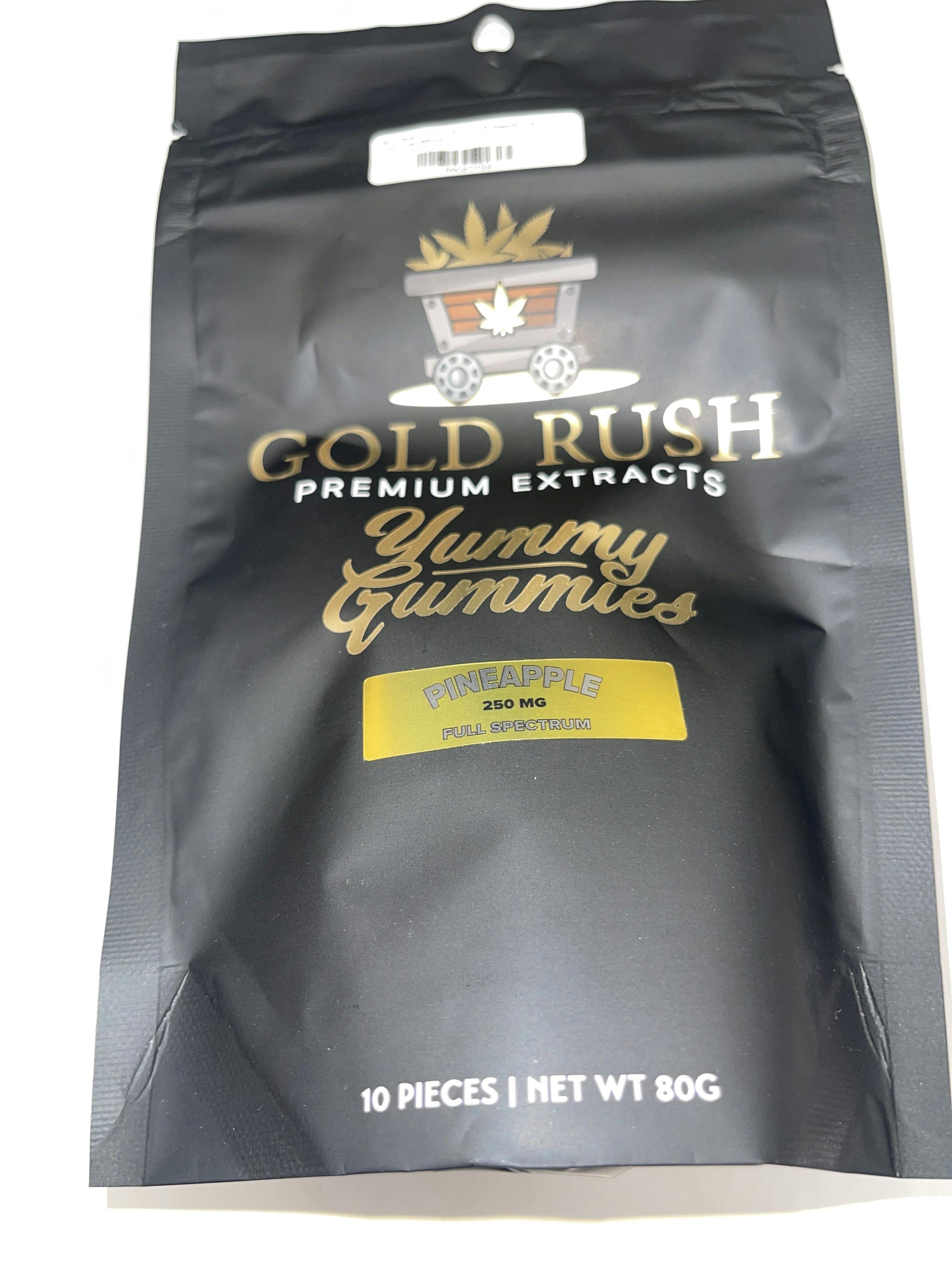 Gold Rush Yummy Gummy Pineapple Full Spectrum 250mg