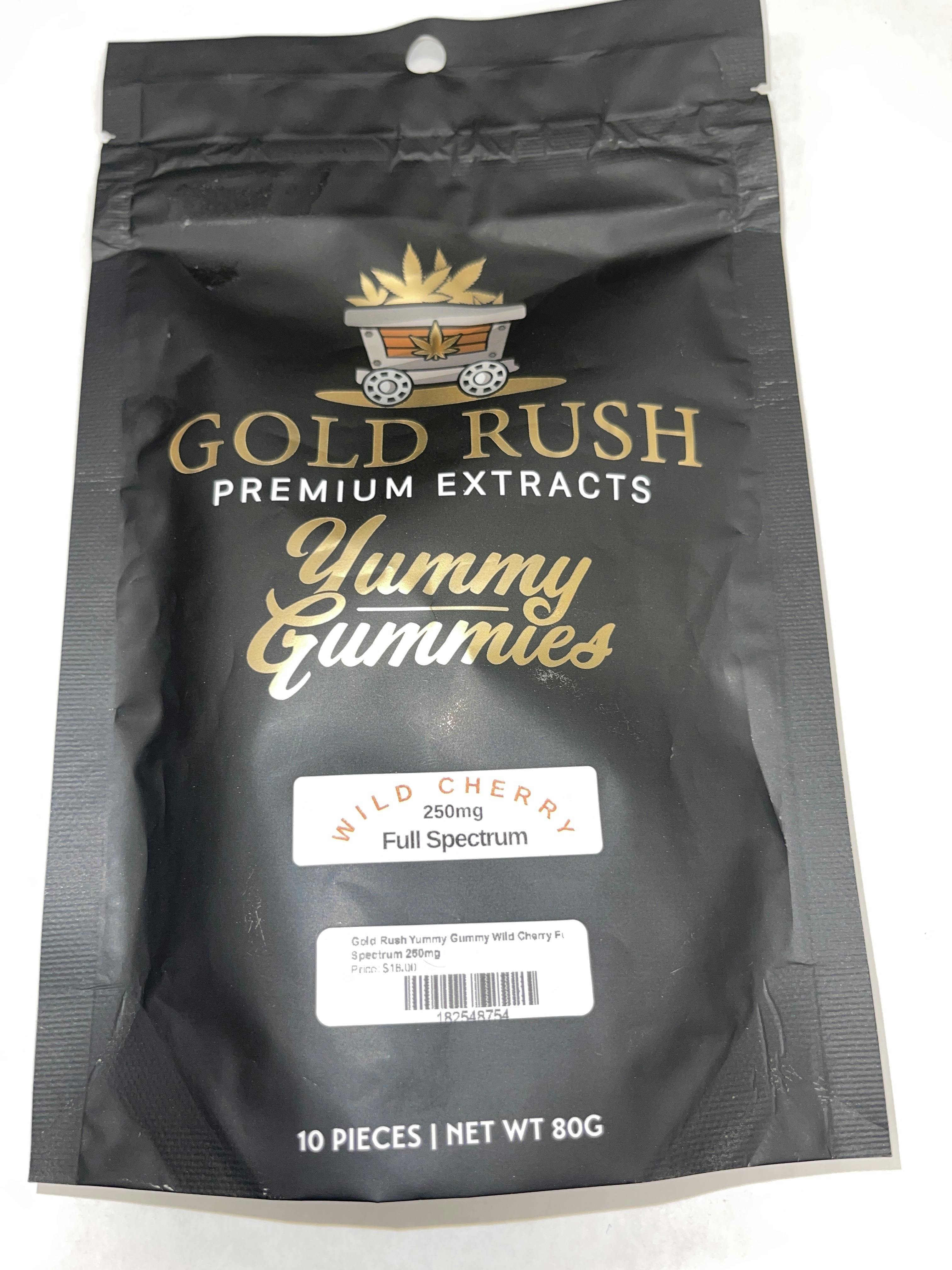 Gold Rush Yummy Gummy Wild Cherry Full Spectrum 250mg