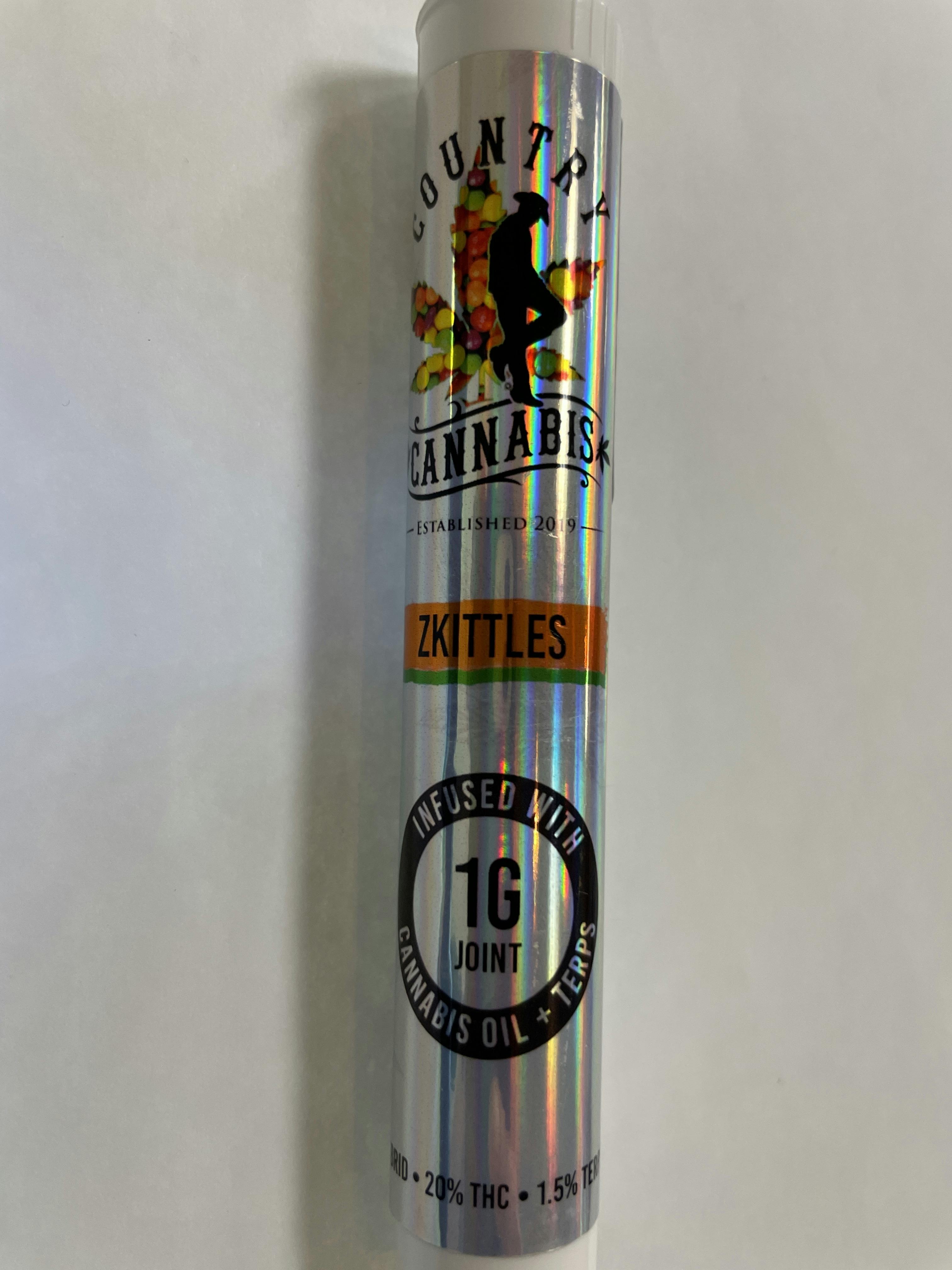 Country Cannabis - Infused Pre-Roll - Zkittles H - 1g