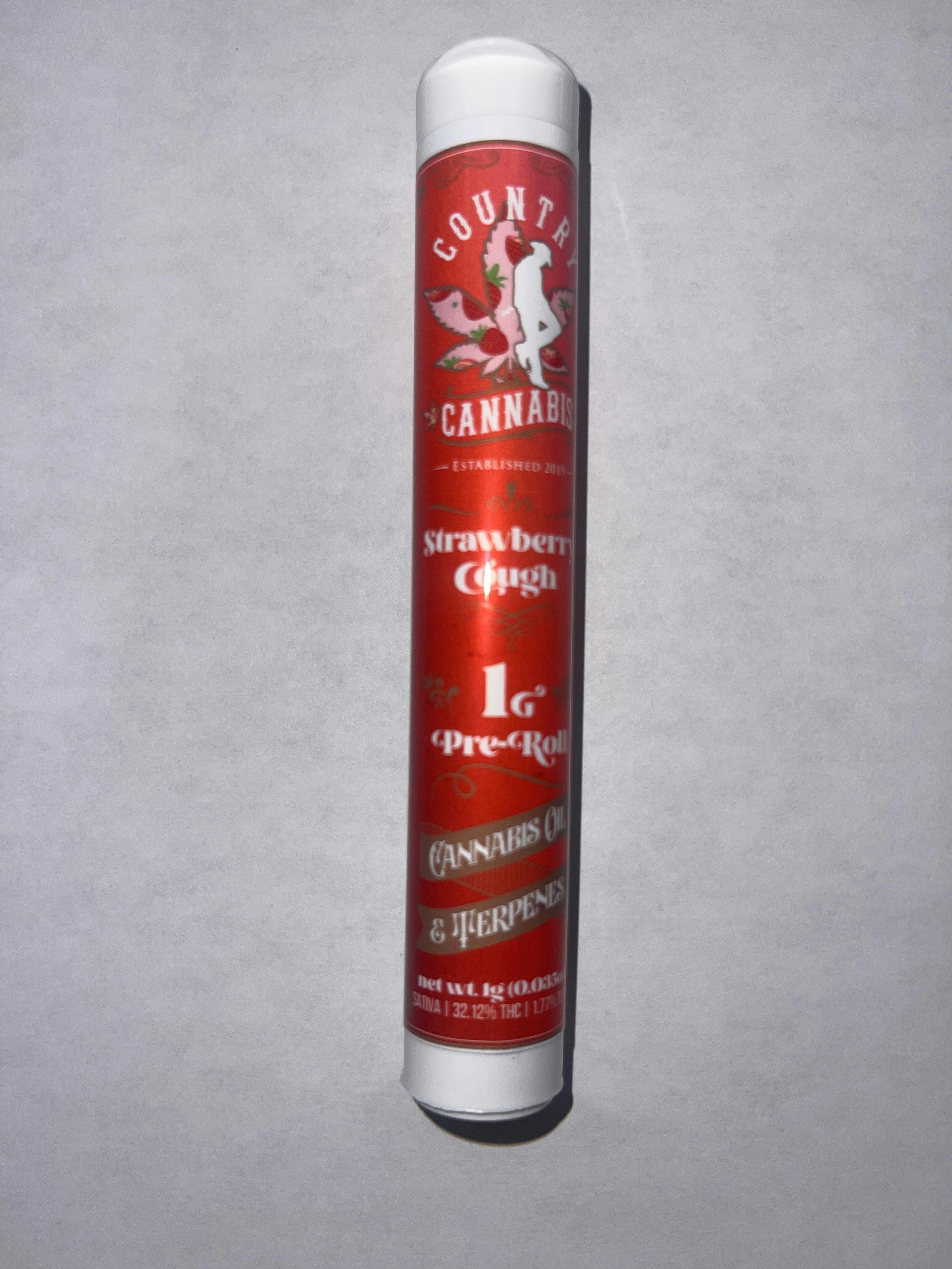 Country Cannabis - Infused Pre-Roll - Strawberry Cough S - 1g