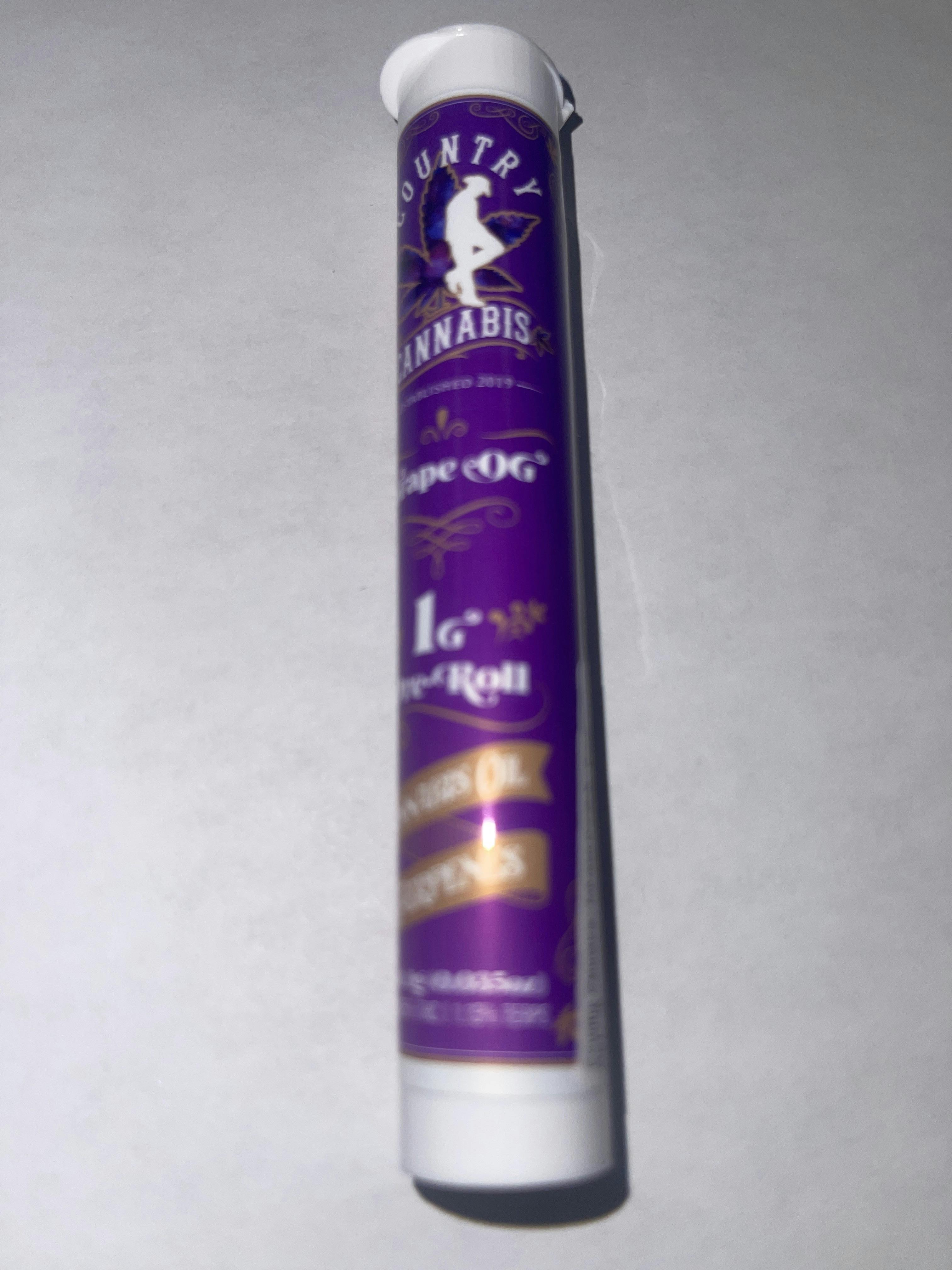 Country Cannabis - Infused Pre-Roll - Grape Og I - 1g