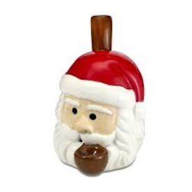Ceramic Hand Pipe Santa Design