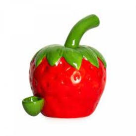 Ceramic Hand Pipe Strawberry Design