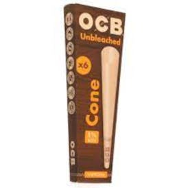 OCB Bamboo 1 1/4th Unbleached Cones 6pk