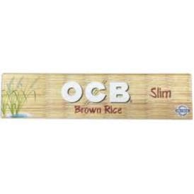 OCB Brown Rice Slim Unbleached Rolling Papers