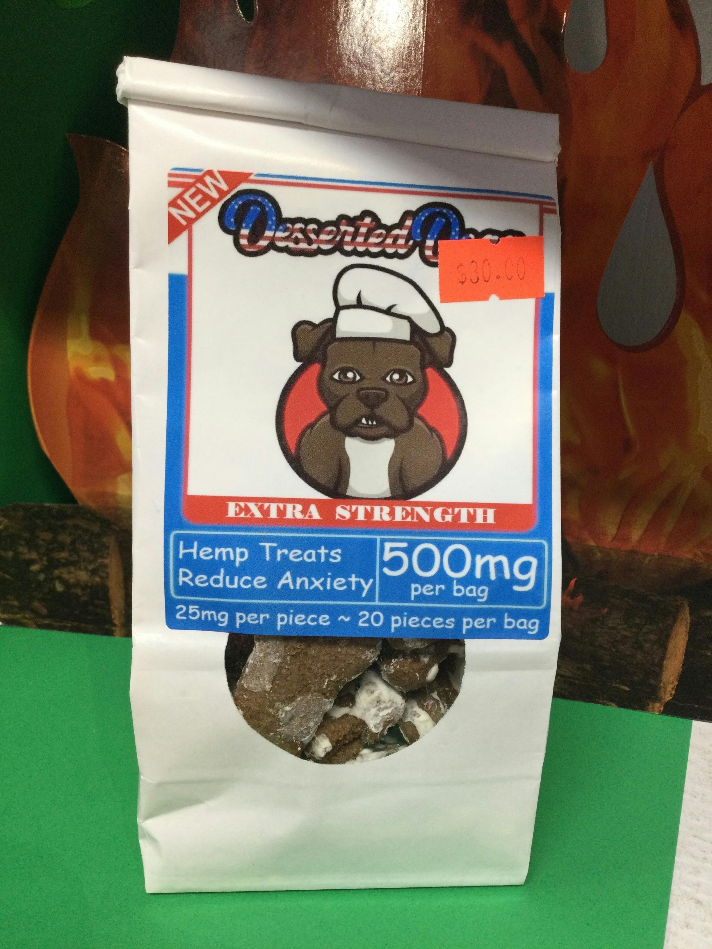 Desserted Dog Extra Strength Hemp Dog Treats 500mg
