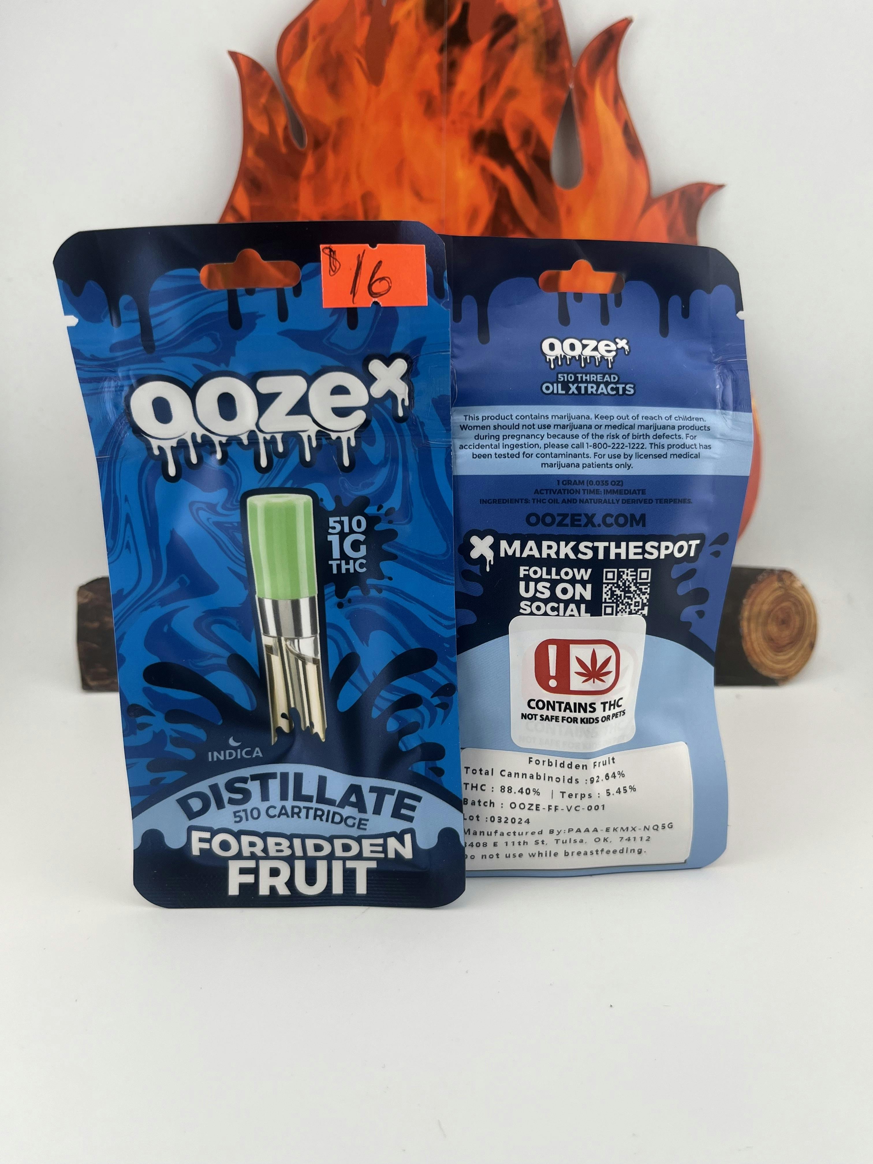 Ooze 1G Distillate Cartridge (Forbidden fruit)