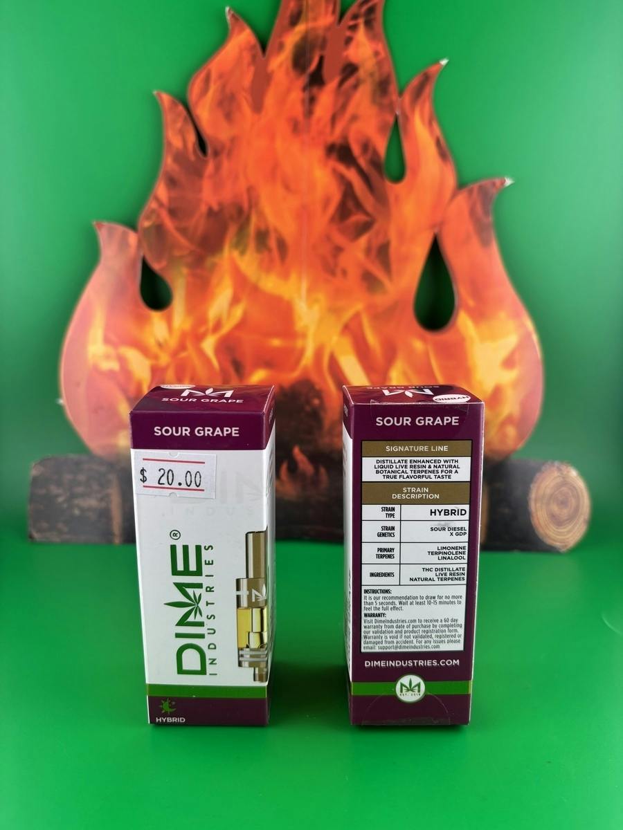Dime Signature Line 1g 1,000mg Tank (Sour Grape)