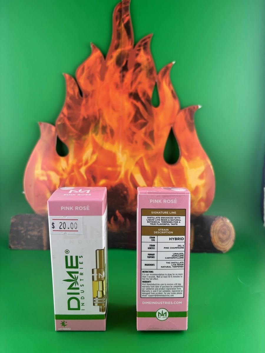Dime Signature Line 1g 1,000mg Tank (Pink Rose)