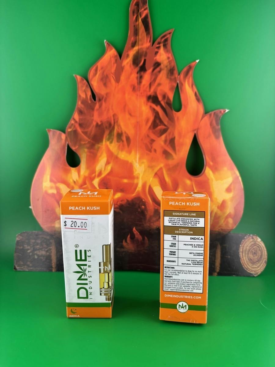 Dime Signature Line 1g 1,000mg Tank (Peach Kush)