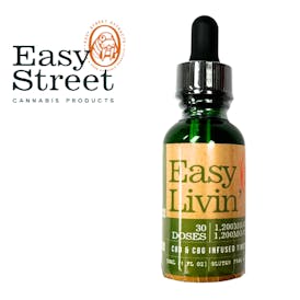 Easy Livin - 1,200mg 1:1 CBD and CBG Tincture