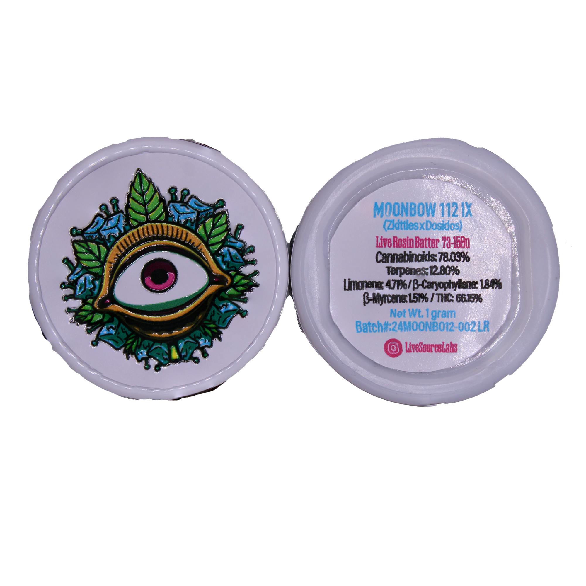 Live Source Labs | Moonbow 112 IX | Live Rosin | 1G