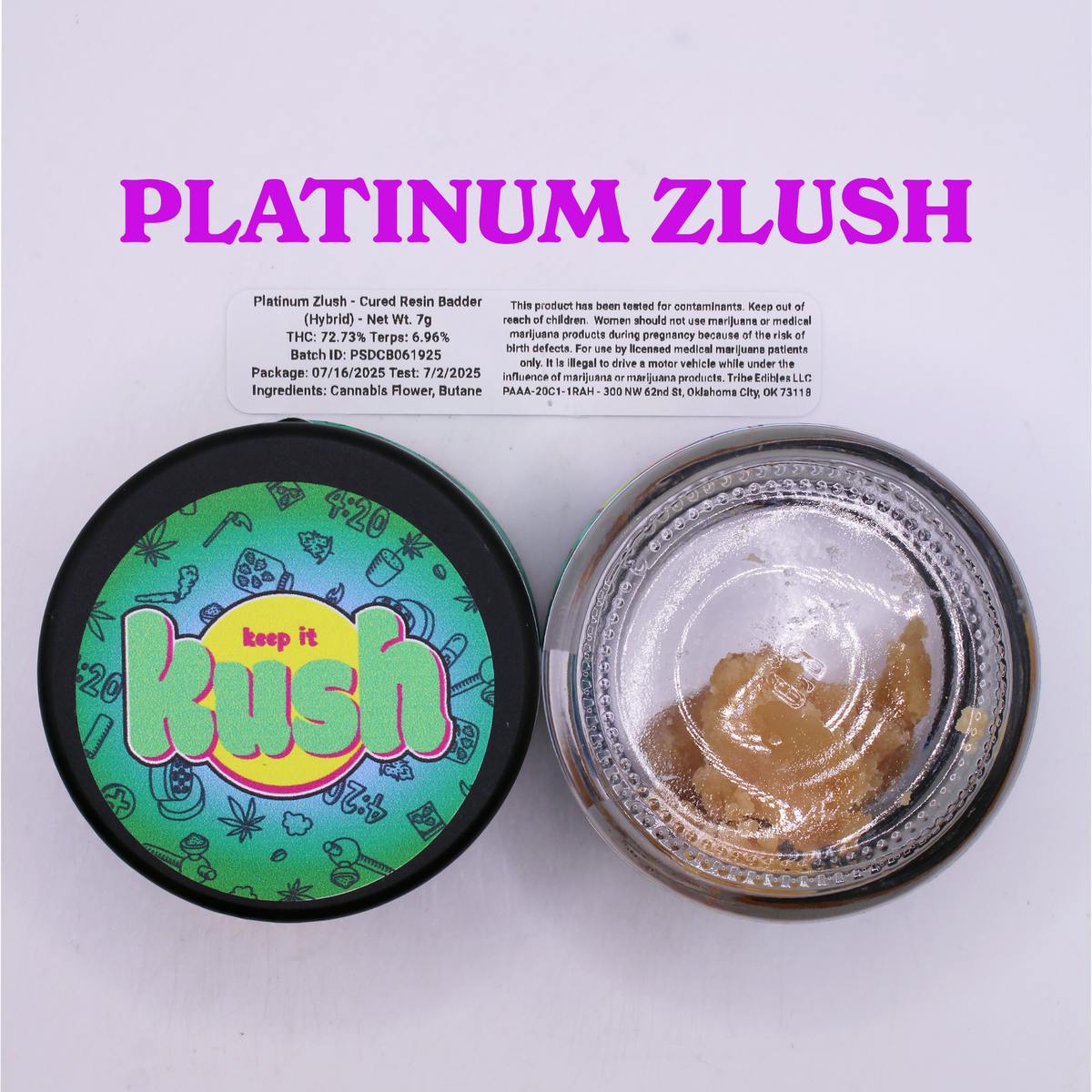 Keep It Kush Platinum Zlush Badder
