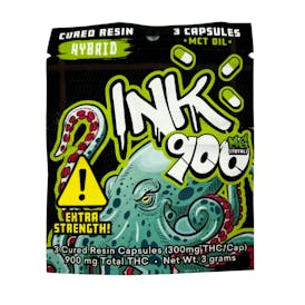 Ink - 900mg Hybrid Cured Resin Capsules (300mg Each)