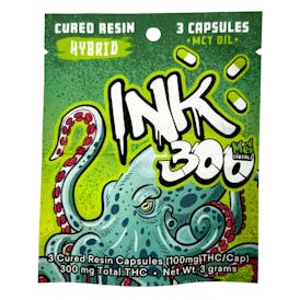 Ink - 300mg Hybrid Cured Resin Capsules (100mg Each)