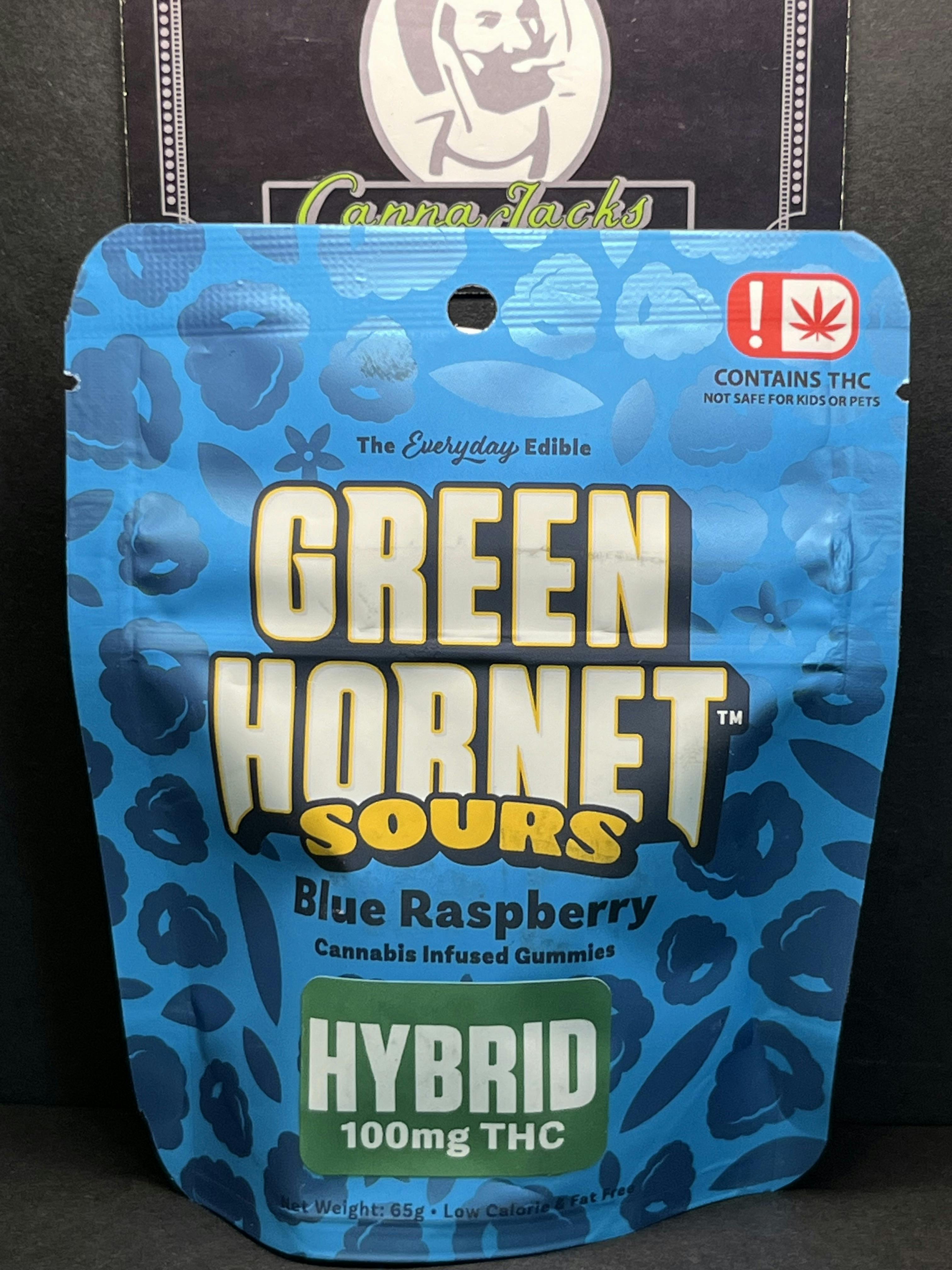 Green Hornet Sour 100mg Blue Raspberry $9 {OTD} at CannaJacks Dispensary