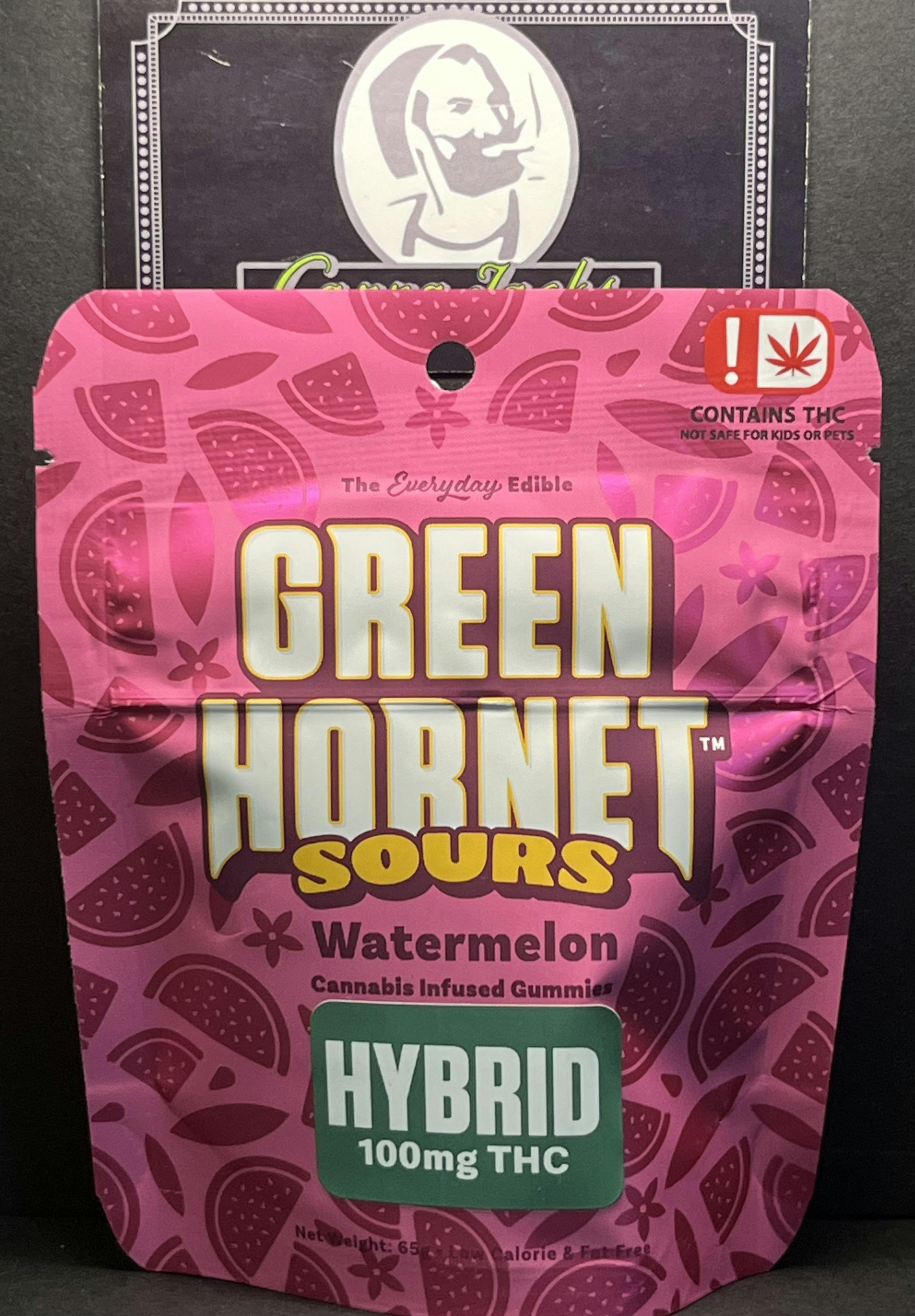 Green Hornet Sour 100mg Watermelon {OTD} | Gummies | 10pk | 10mg/ea