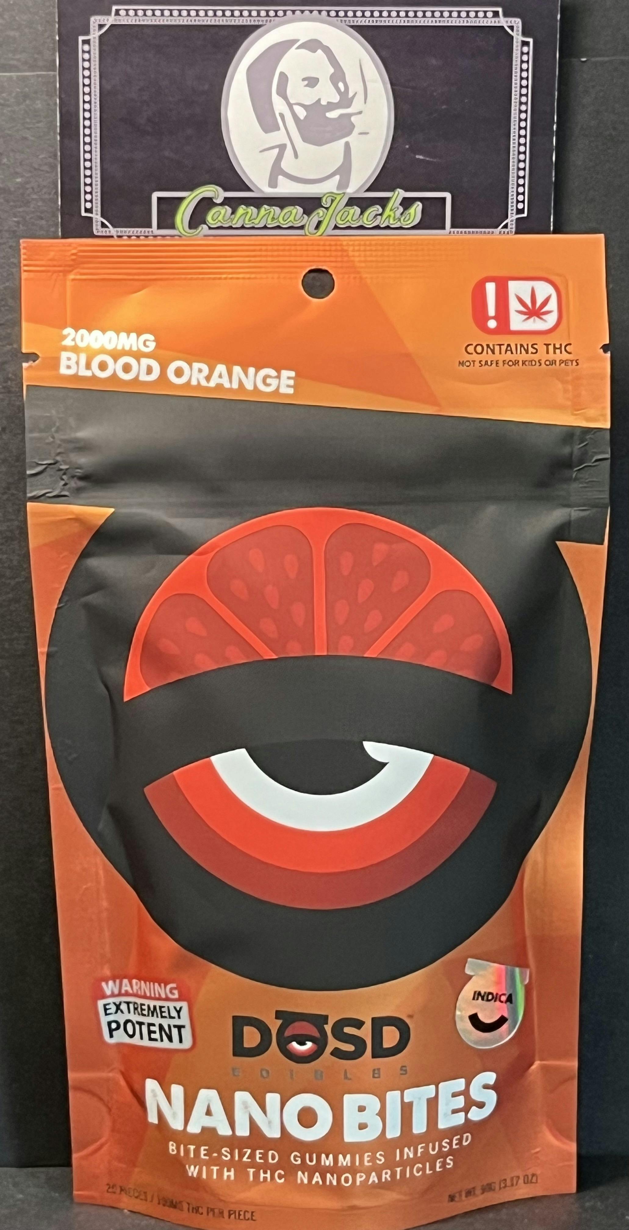 Nano Bites - Blood Orange - 2000mg, Indica Enhanced