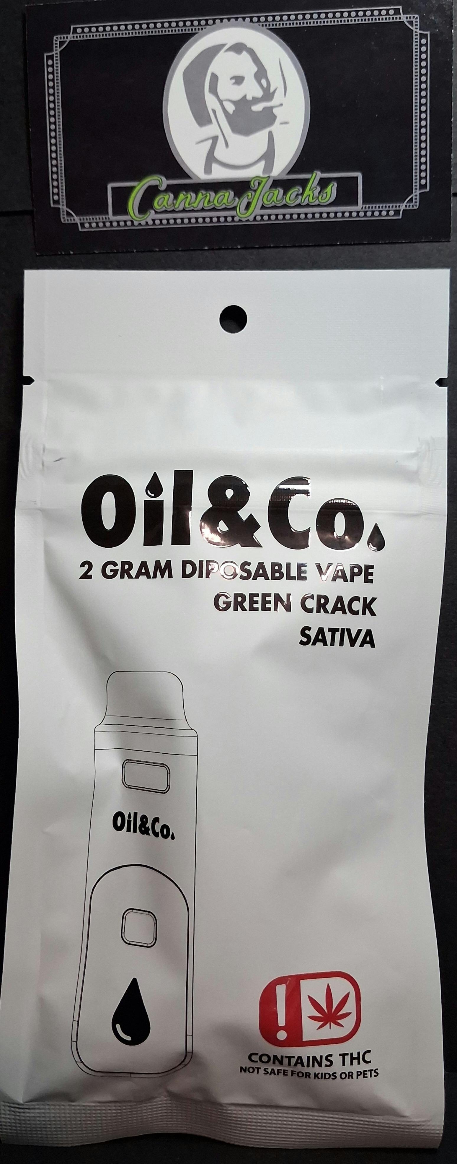 2g Green Crack Disposable - Oil & Co (Sativa)