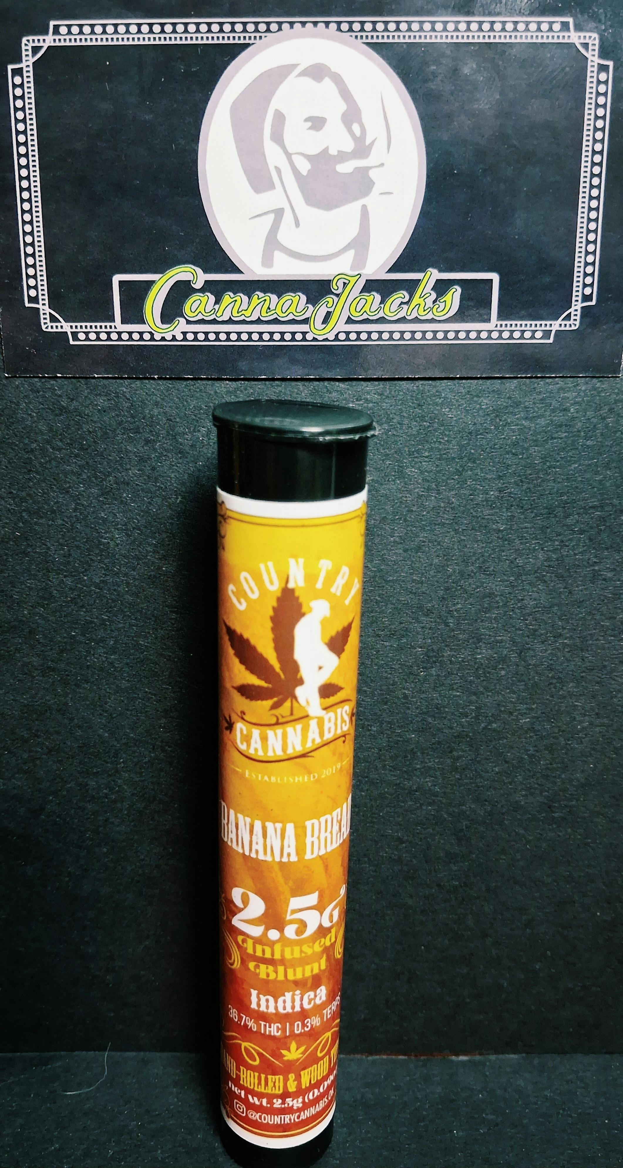 Country Cannabis - Banana Bread I - 2.5g Blunt ($16 OTD)