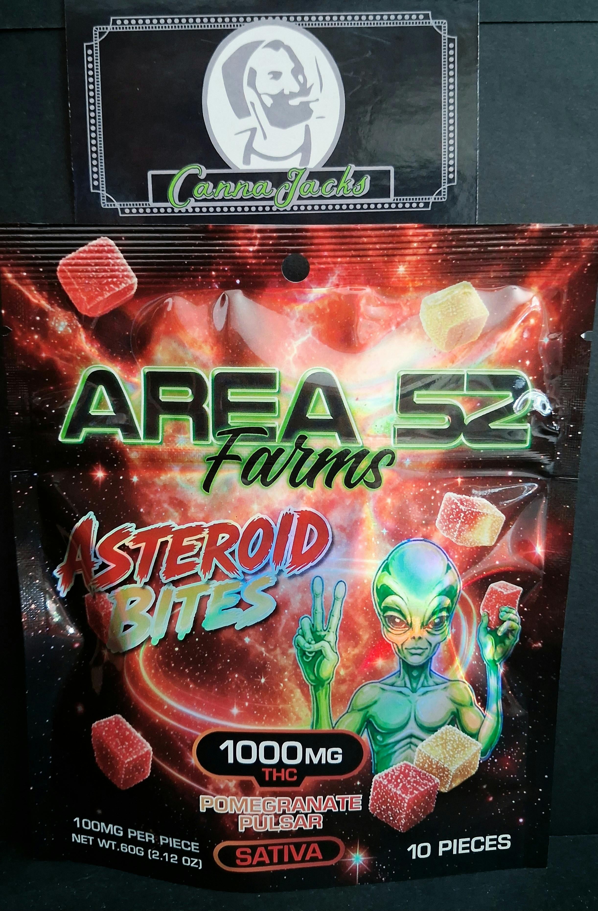 Asteroid Bites l 1000mg Pomegranate Pulsar ($15 OTD)