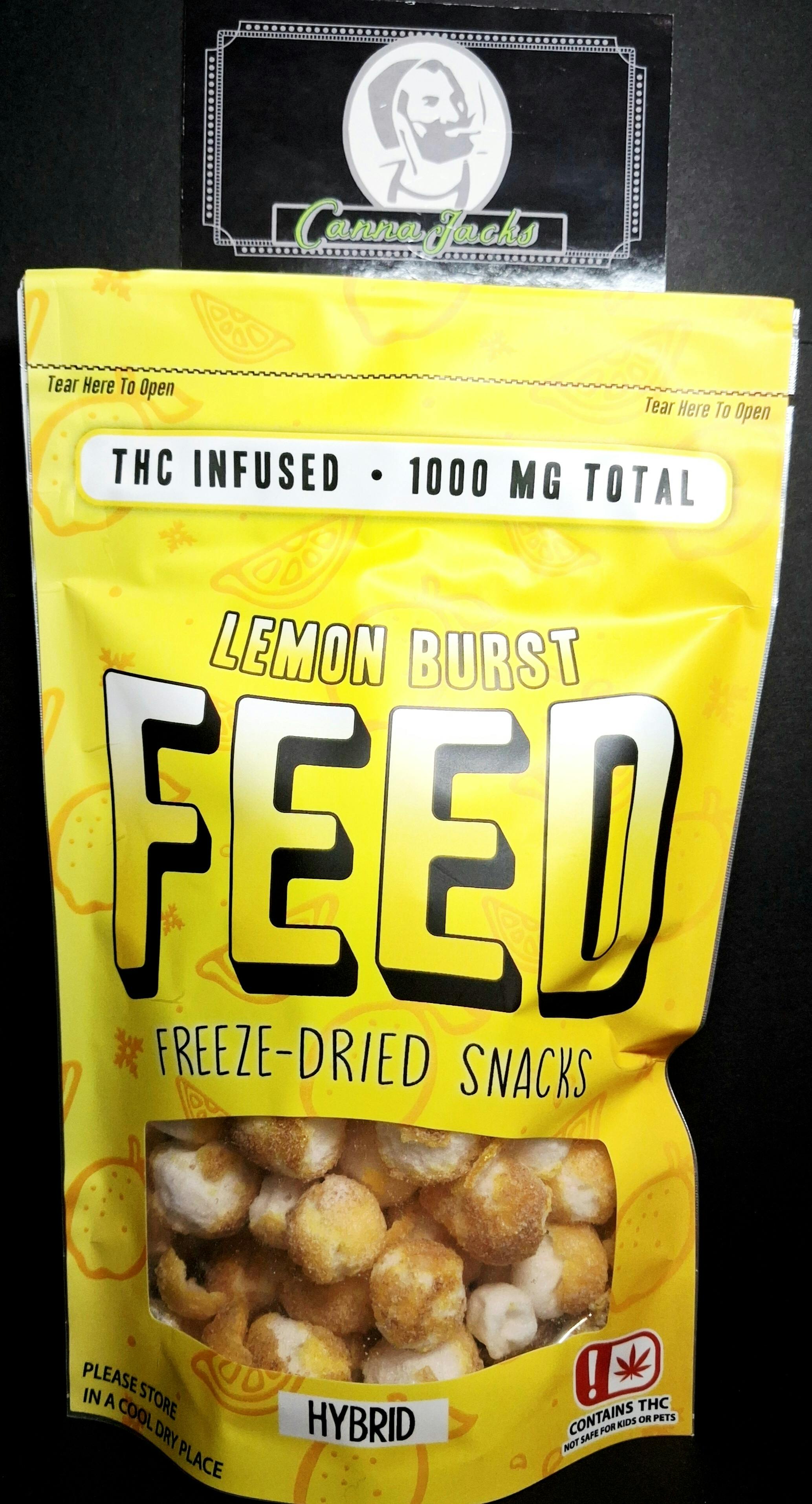 Feed - Freeze Dried Snacks - 1000mg - Lemon Burst - 34g ($23 OTD)