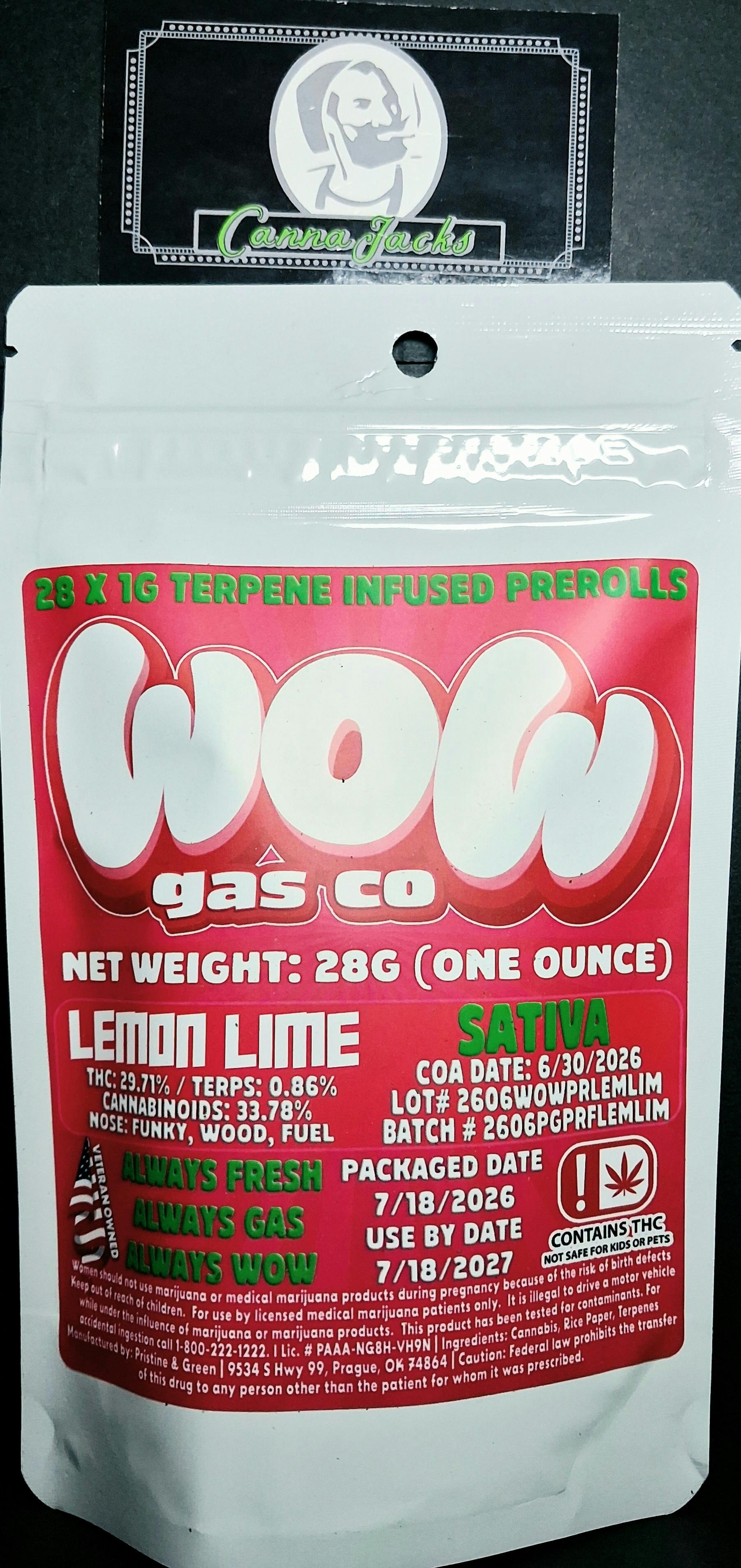 PR | WOW | 28G | Lemon Lime ($30 OTD)
