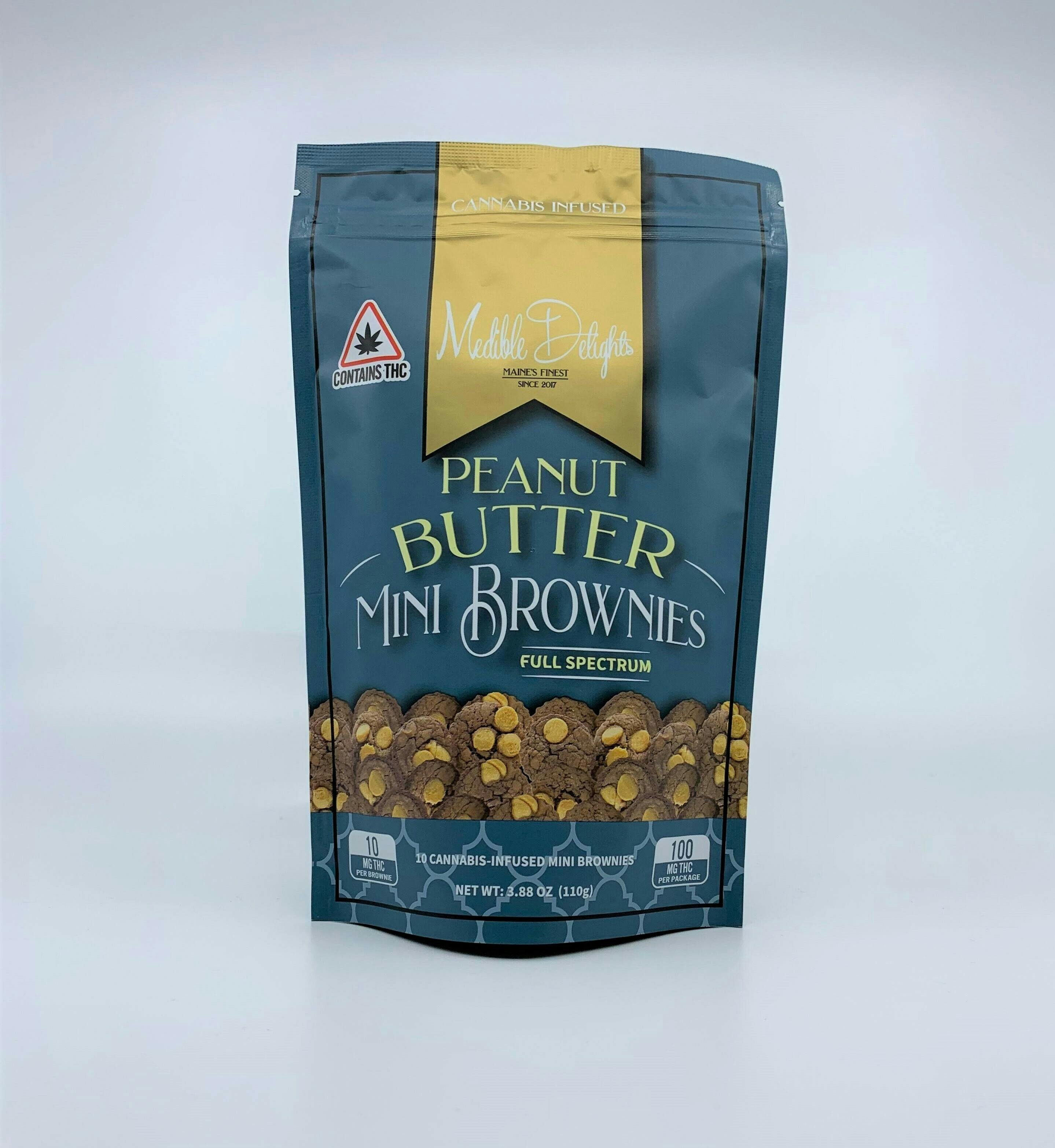 THC Mini Peanut Butter Brownies