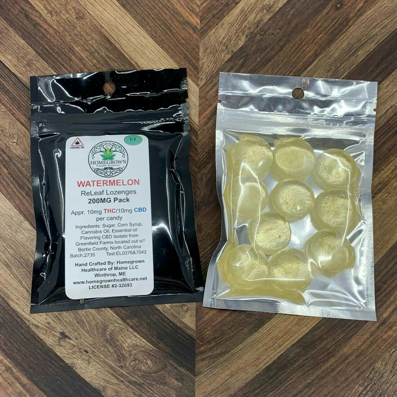 1:1 CBD:THC Hard Candies