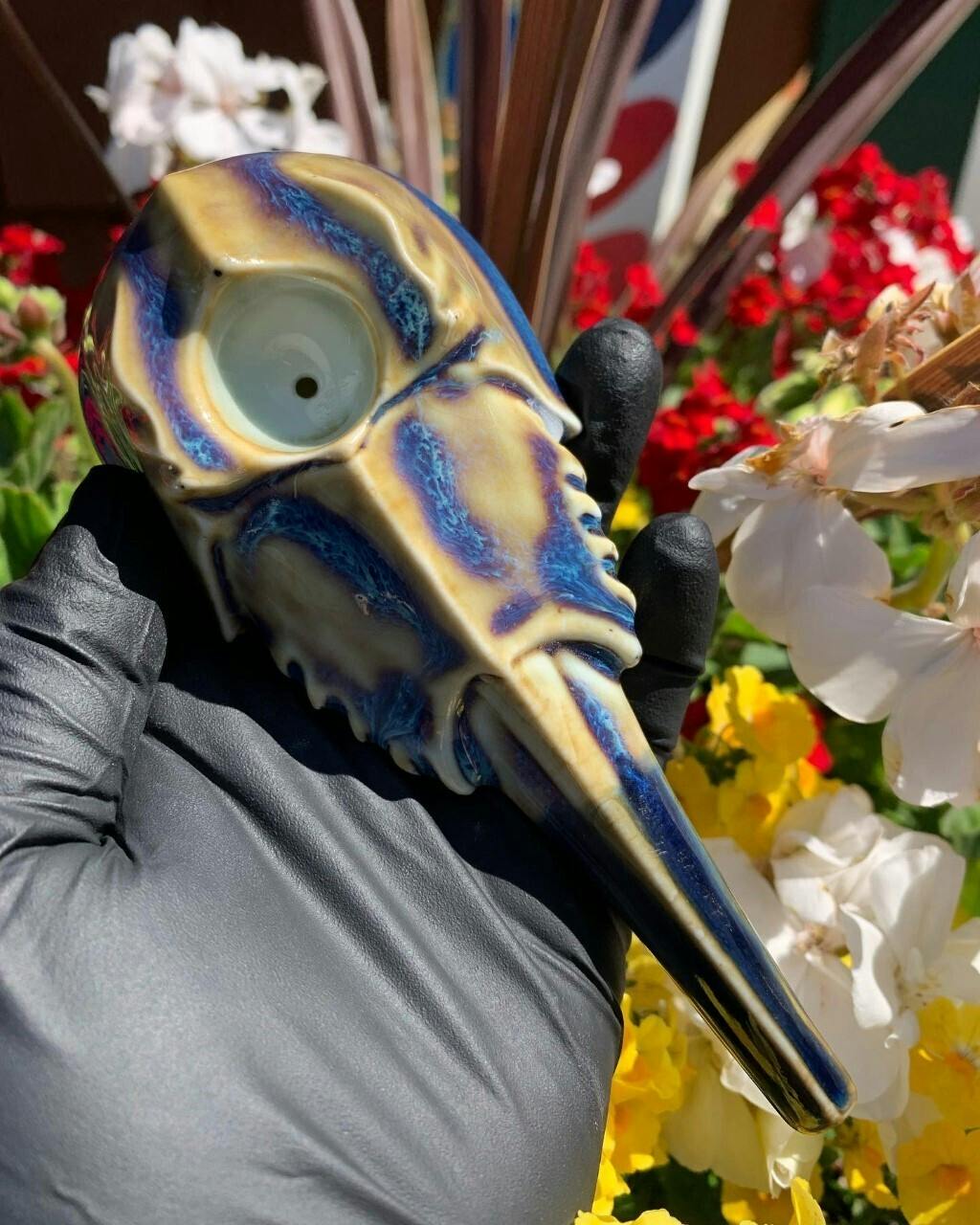 Porcelain Horseshoe Crab Pipe