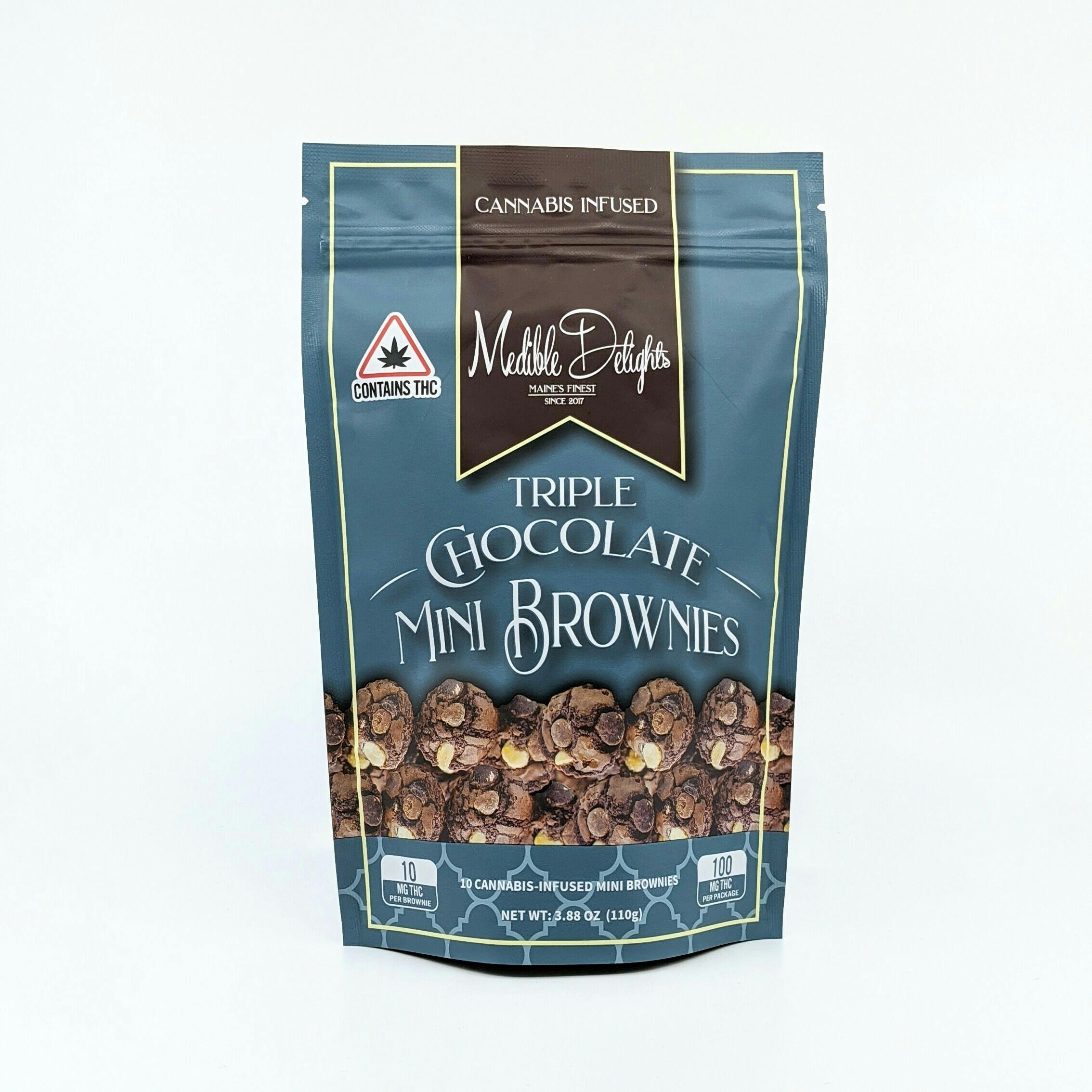 THC Triple Chocolate Mini Brownies