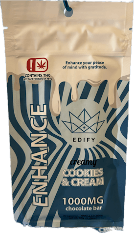 Cookies & Cream 1000mg Chocolate Bar- Edify