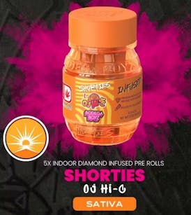 Shorties OJ Hi-C | 5 infused Pre-Rolls per Barrel: (SATIVA) OK