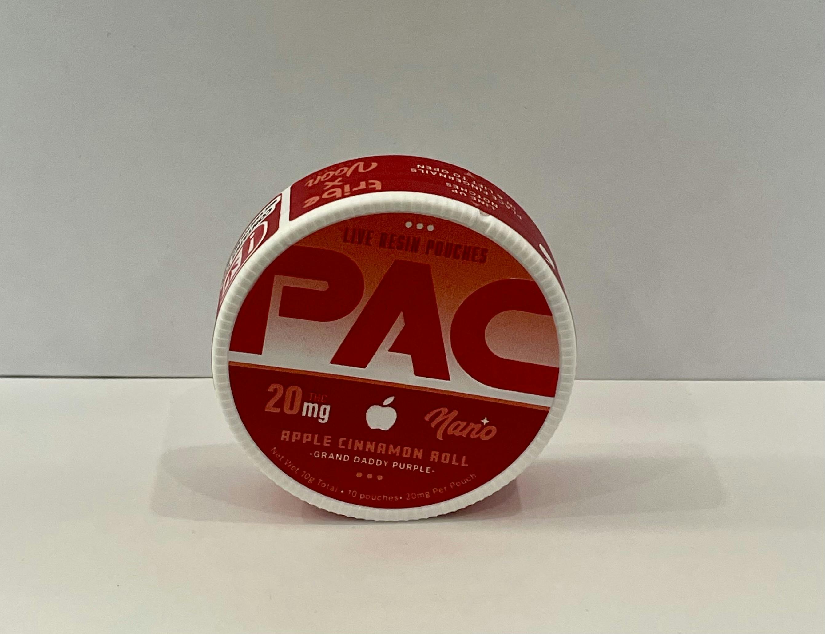 PAC - Apple Cinnamon Roll - 200mg Nano Live Resin Dip Pouches ($25/2 For $40)