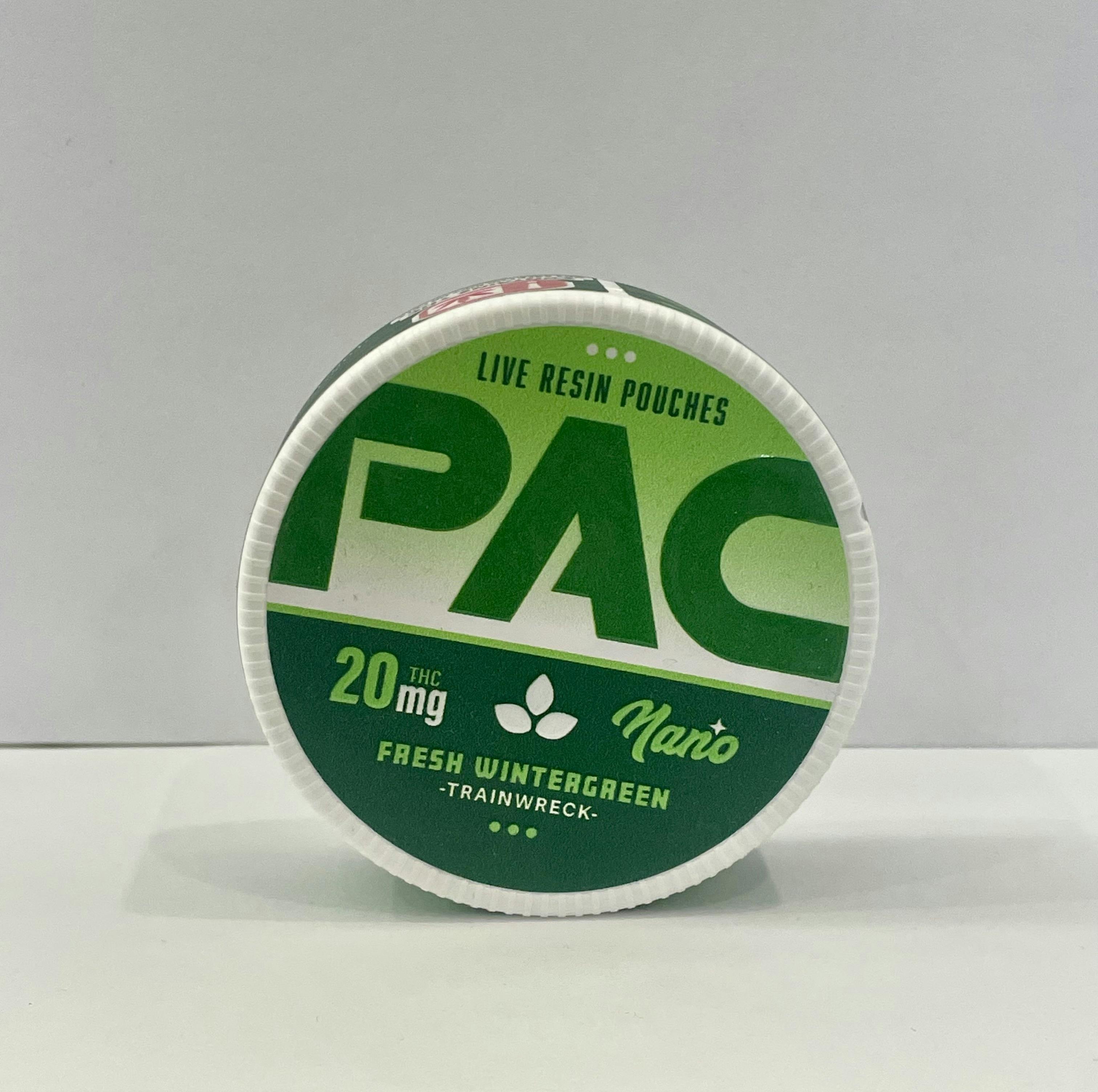 PAC - Fresh Wintergreen - 200mg Nano Live Resin Dip Pouches ($25/2 For $40)