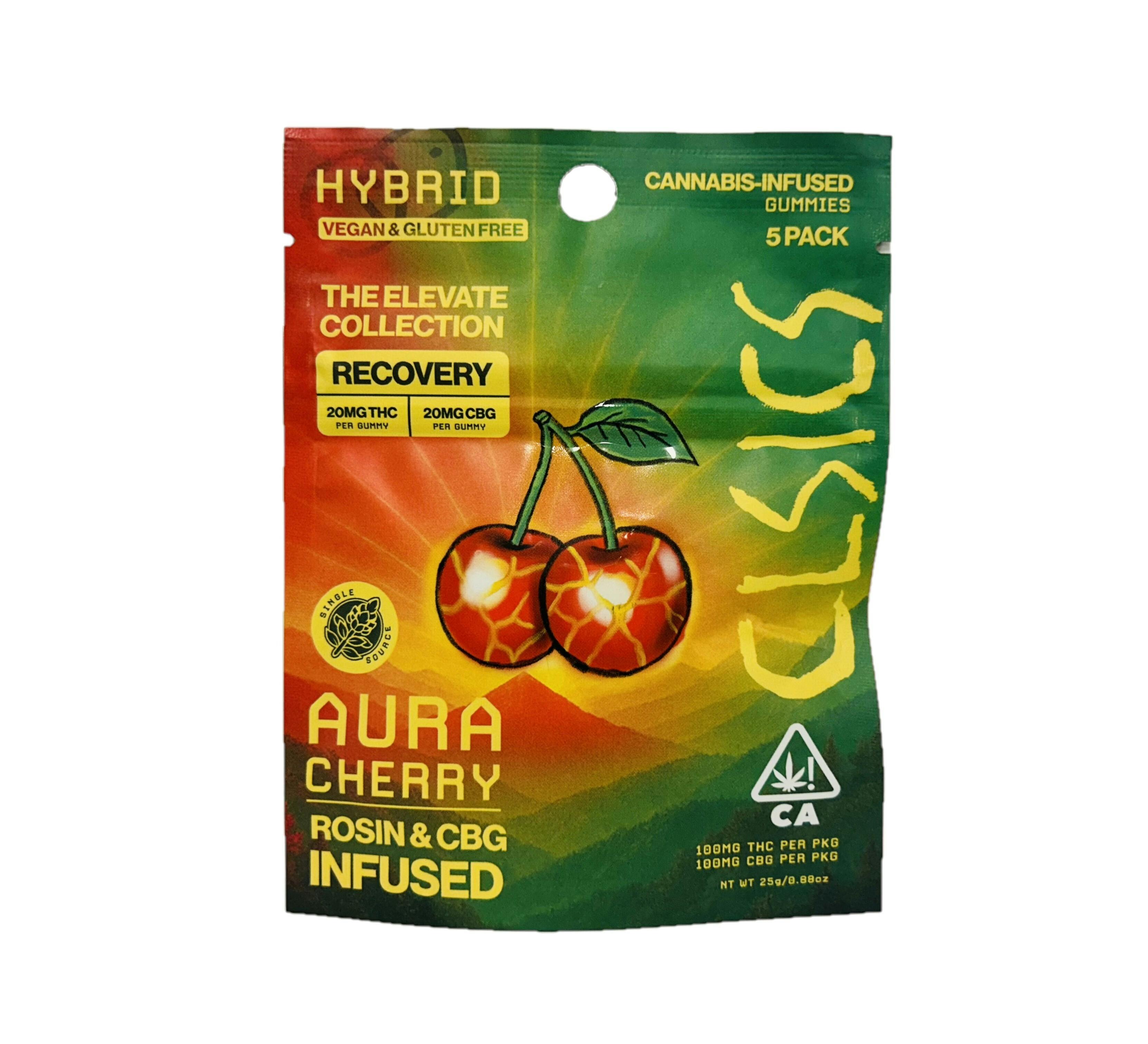 Aura Cherry CBG/THC - Live Rosin Infused Gummies - 5ct