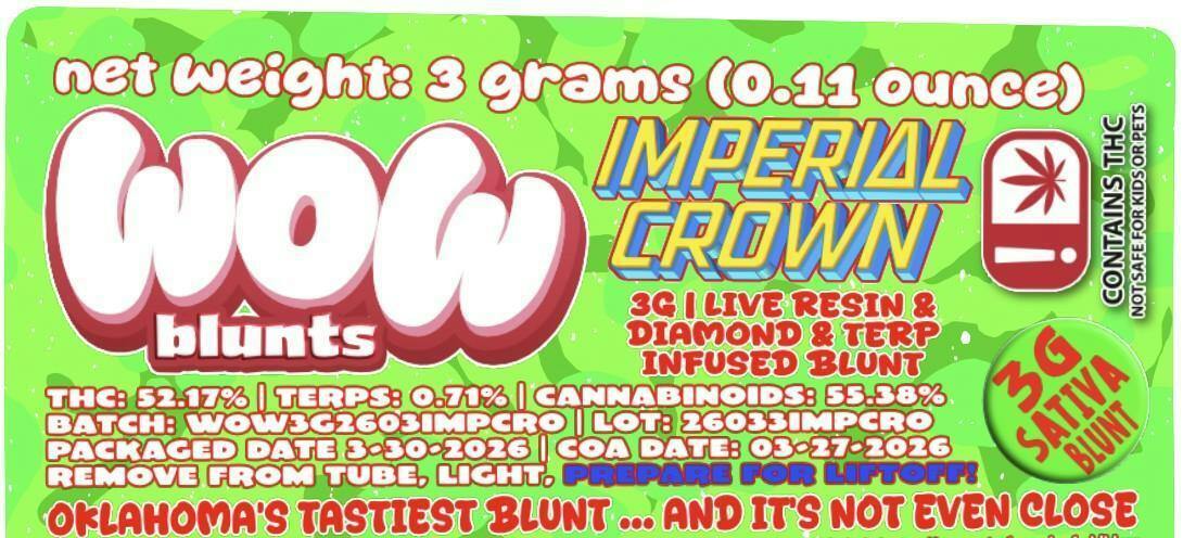 WOW "Imperial Crown" 3g Blunt