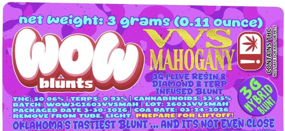 WOW "VVS Mahogany" 3g Blunt